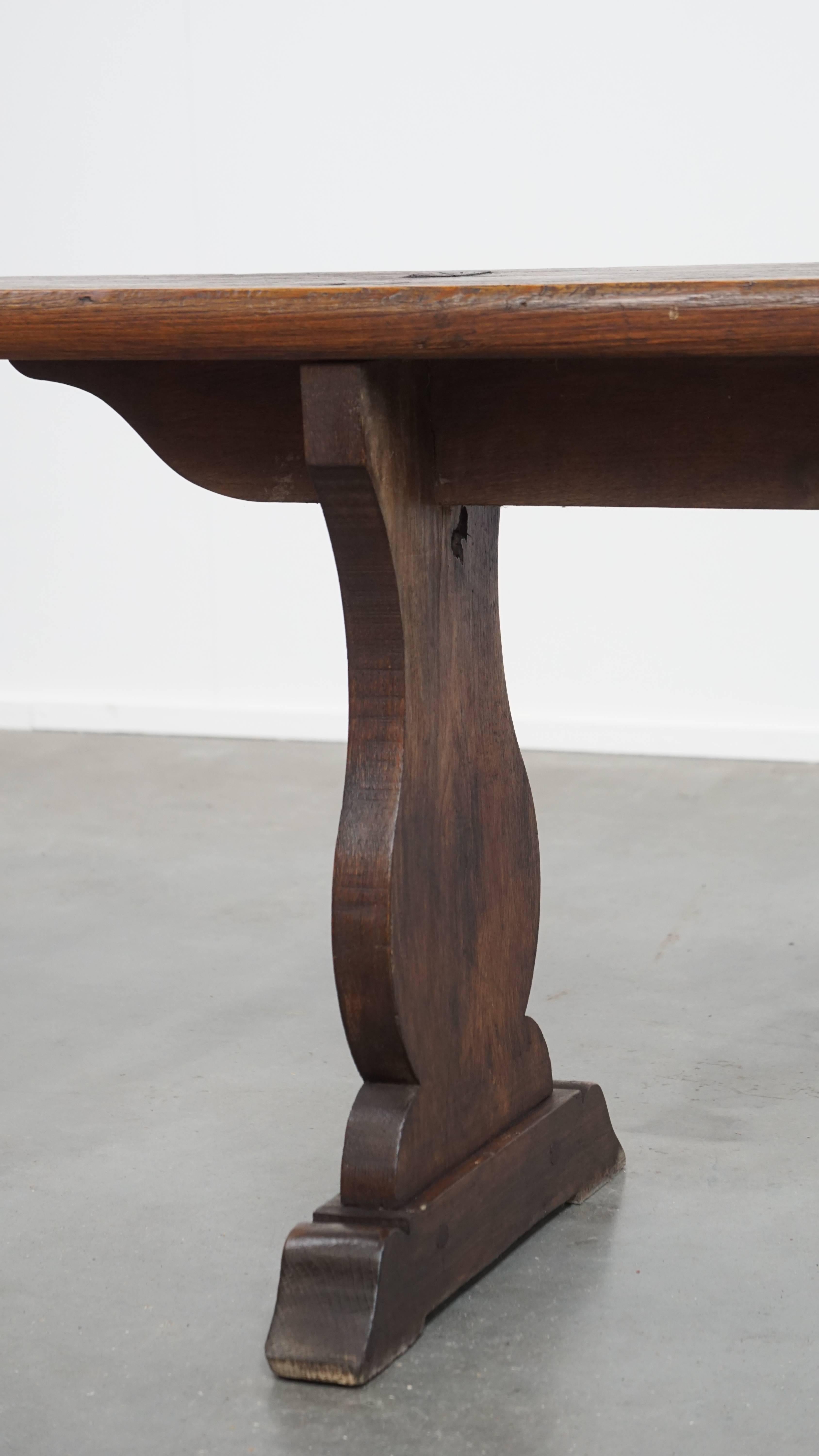 Antique French Hall Bench / Dining Table Bench For Sale 1