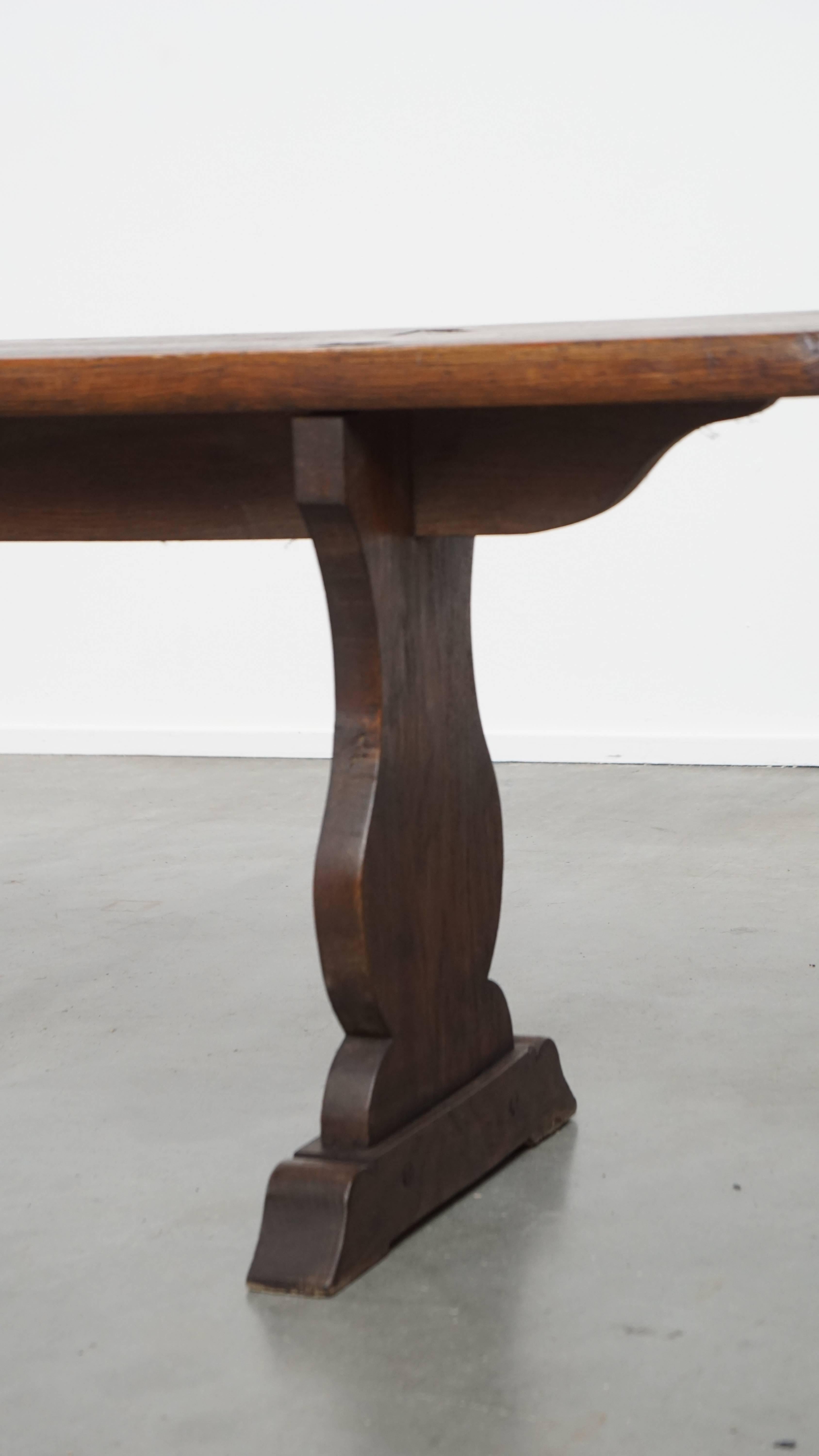 Antique French Hall Bench / Dining Table Bench For Sale 2
