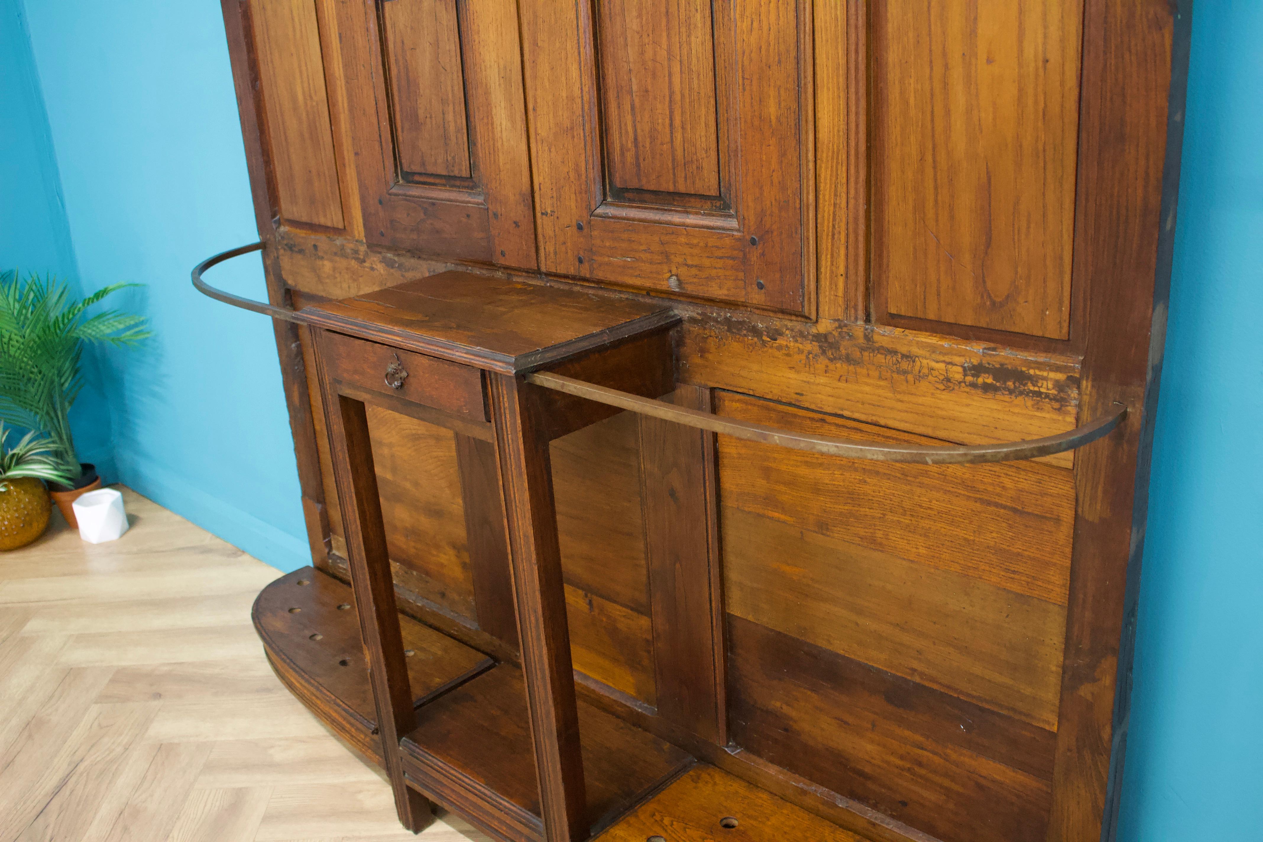 Woodwork Antique French Hall Stand, 1900s For Sale