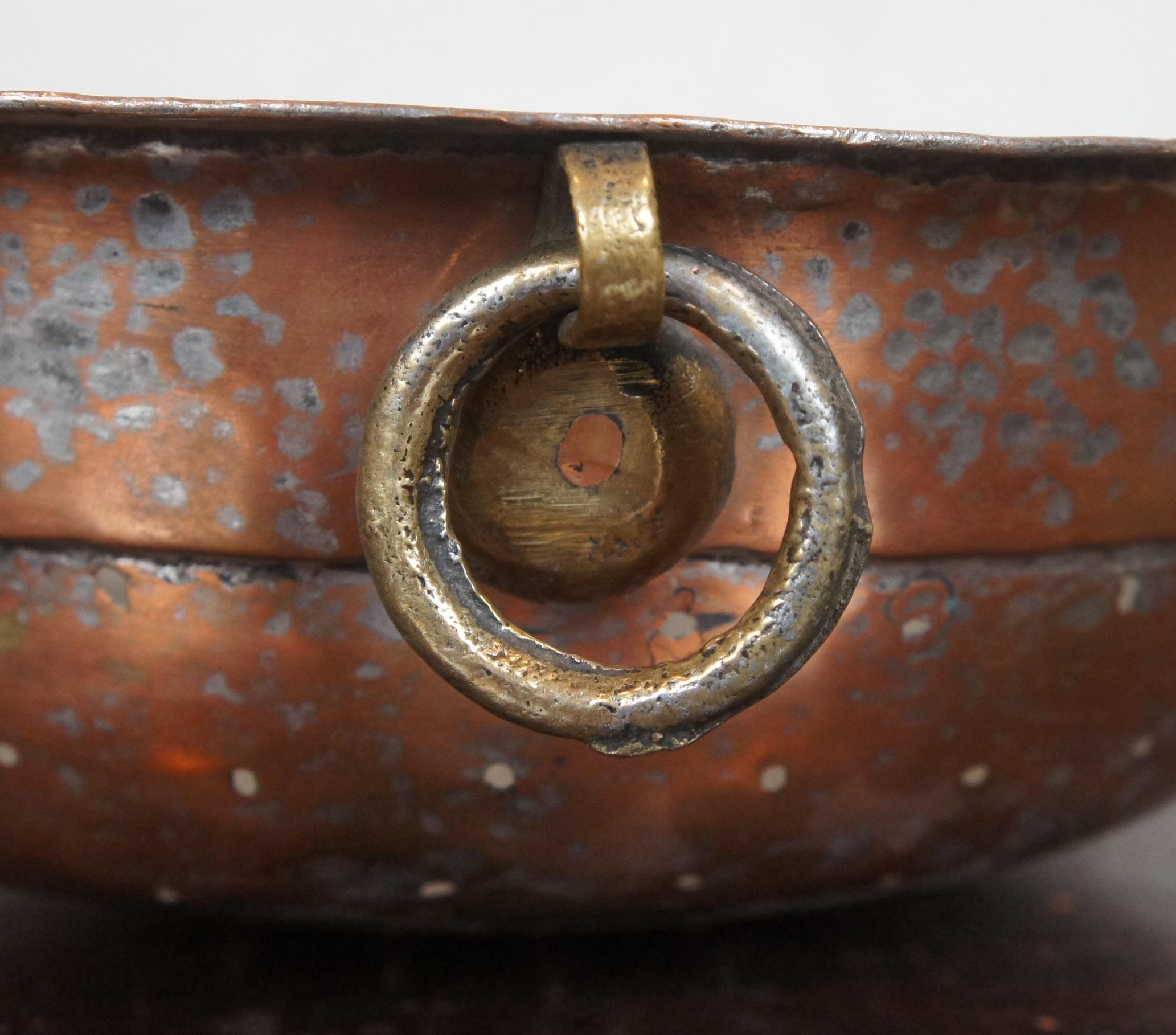 antique copper strainer