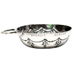 Antique French Hammered Silver Small Porringer/Sweet Meat Bowl
