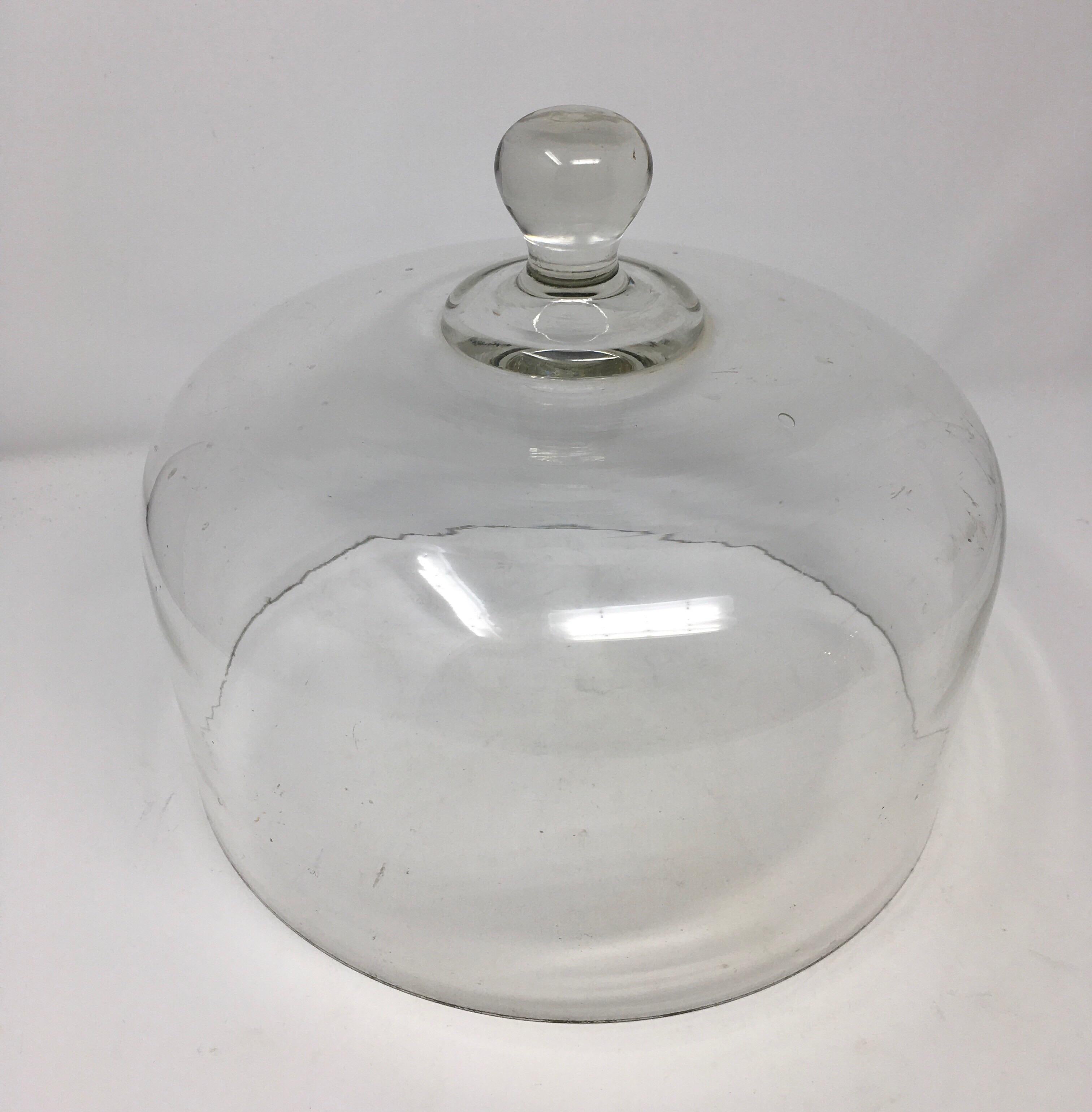 vintage glass cheese dome