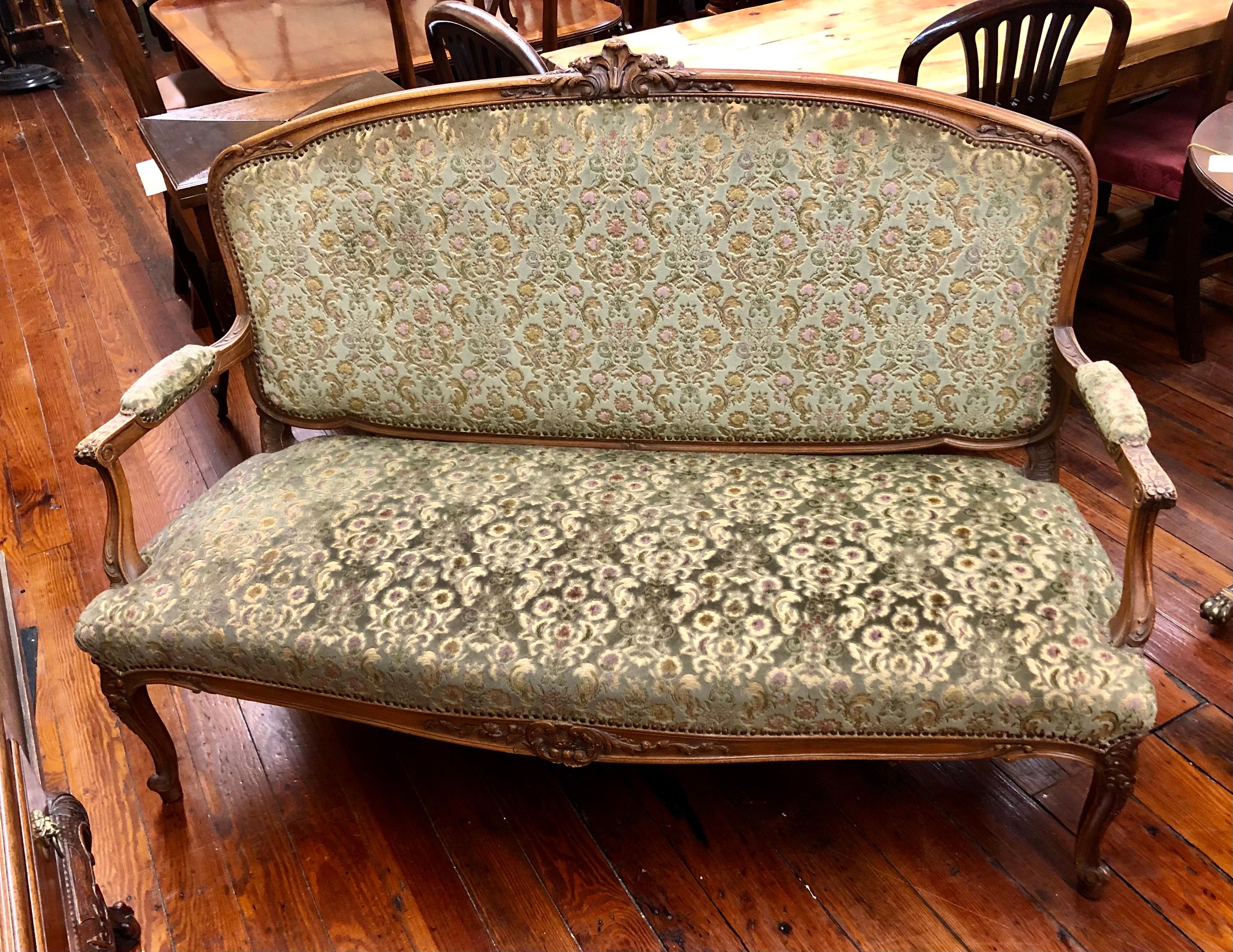 antique french loveseat