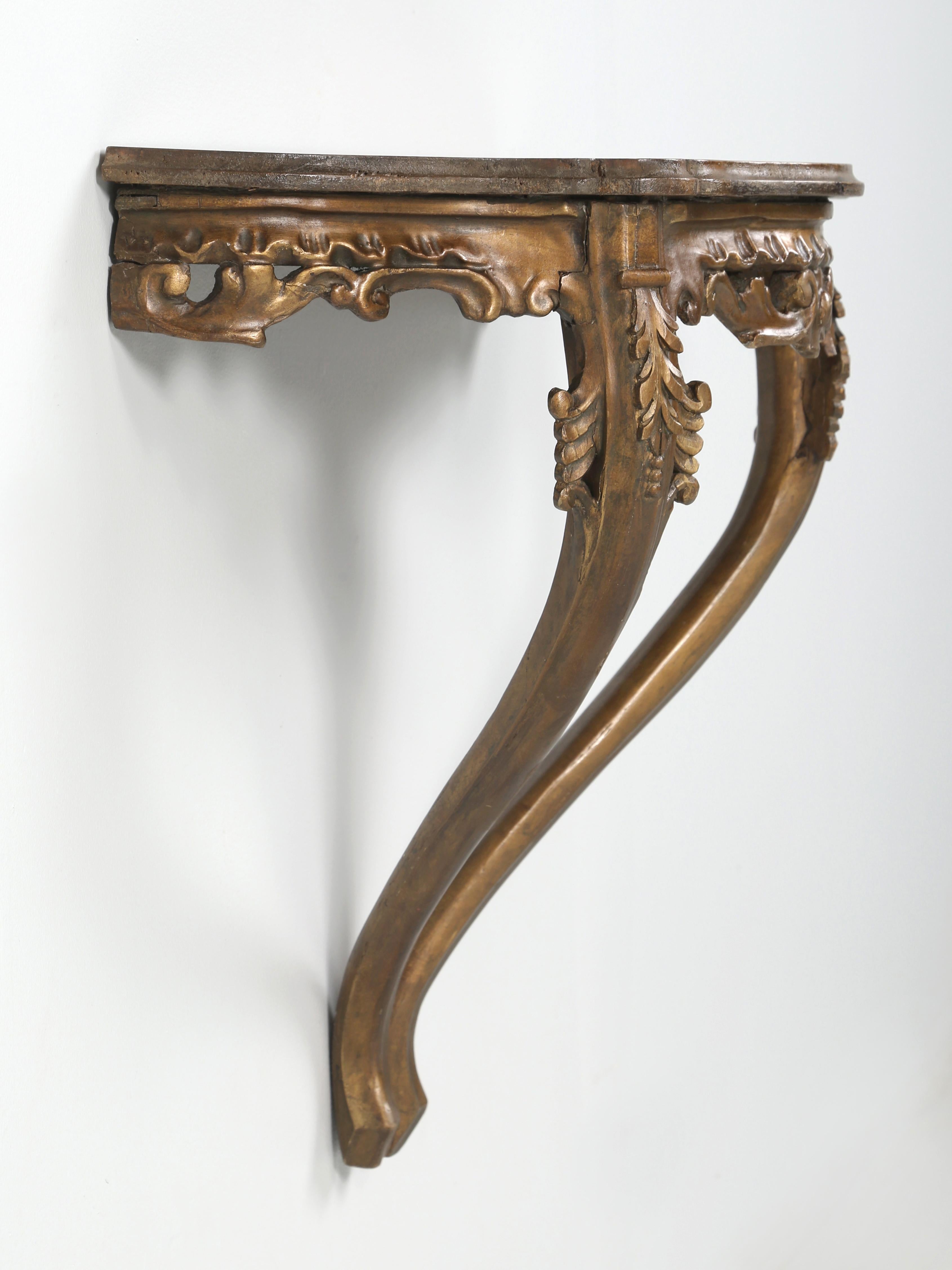 wooden carved console table