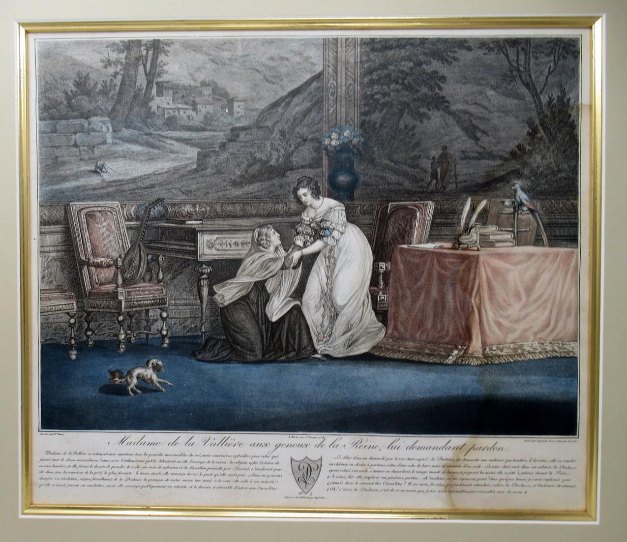 Französischer handkolorierter Kupferstich auf großformatigem Papier, Anfang 19. Jahrhundert, nach Horace Vernet (1789-1863). 


