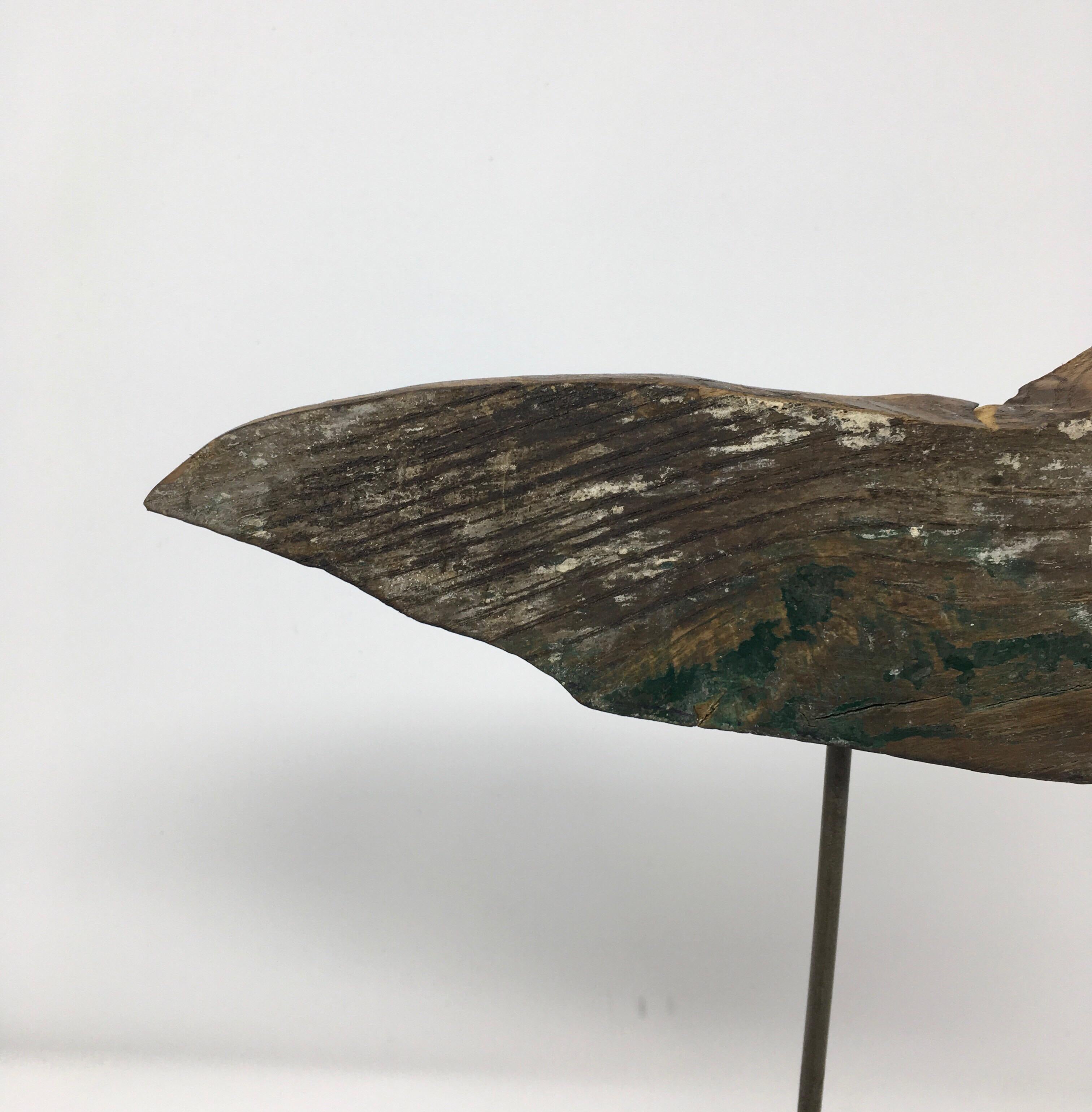 20th Century Antique French Handmade Bird Decoy