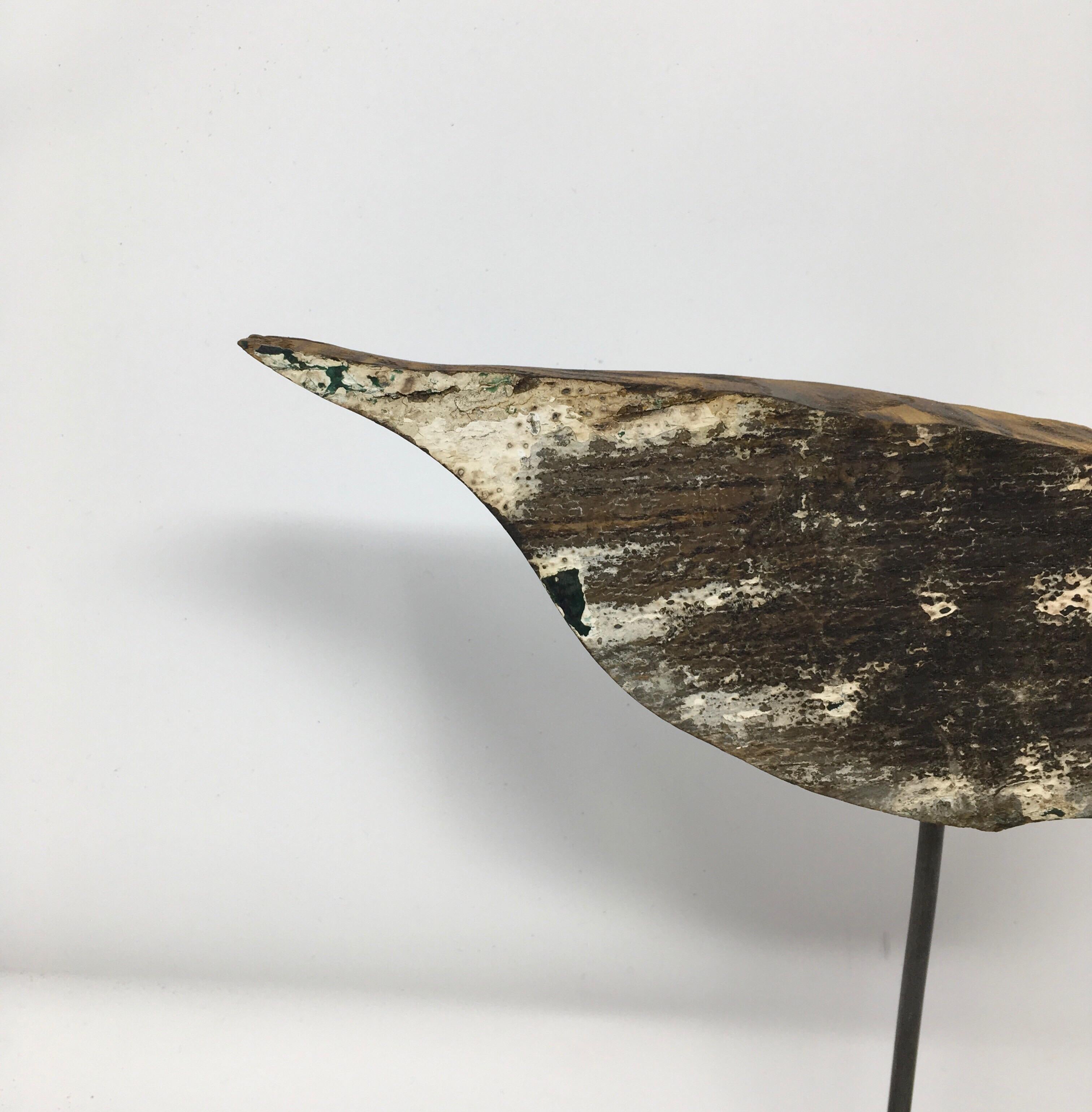 19th Century Antique French Handmade Bird Decoy