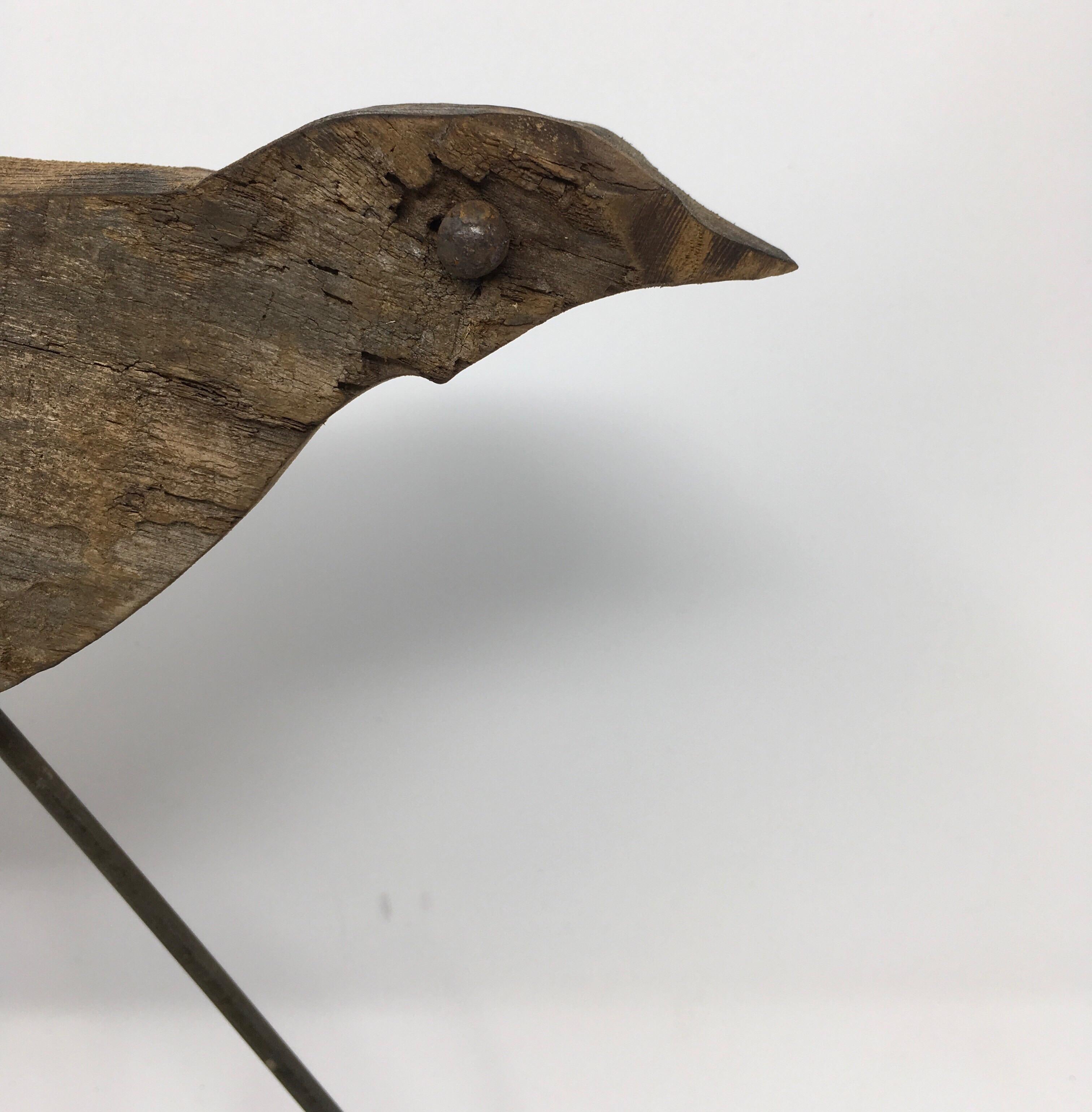 Wood Antique French Handmade Bird Decoy