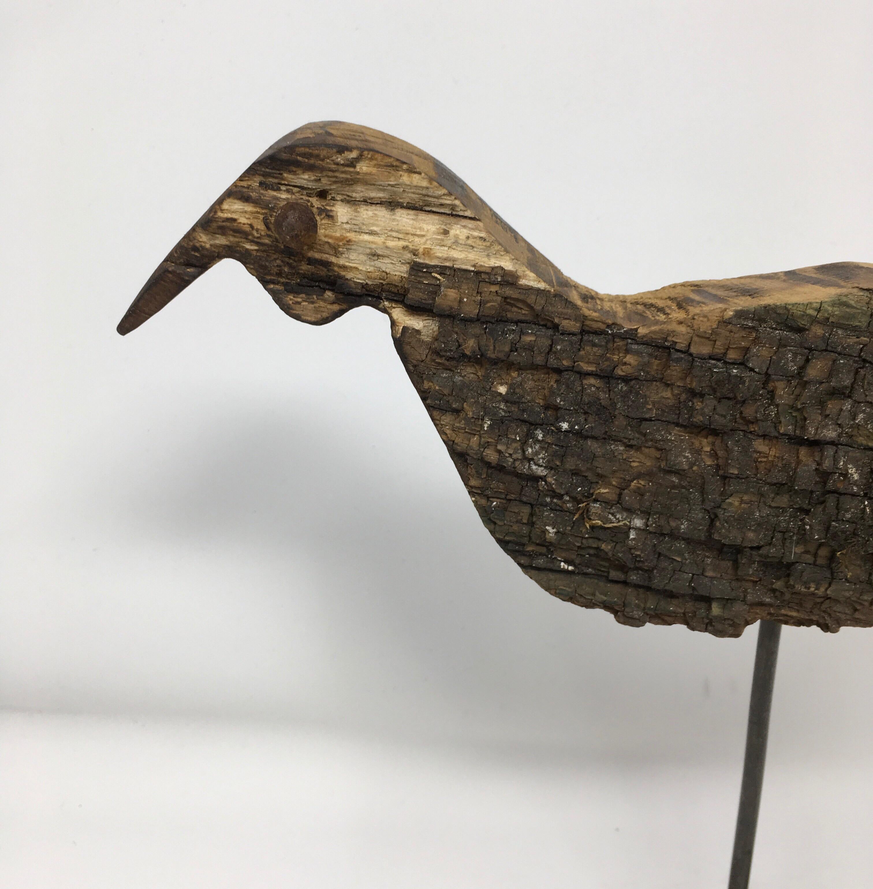 Antique French Handmade Bird Decoy 2