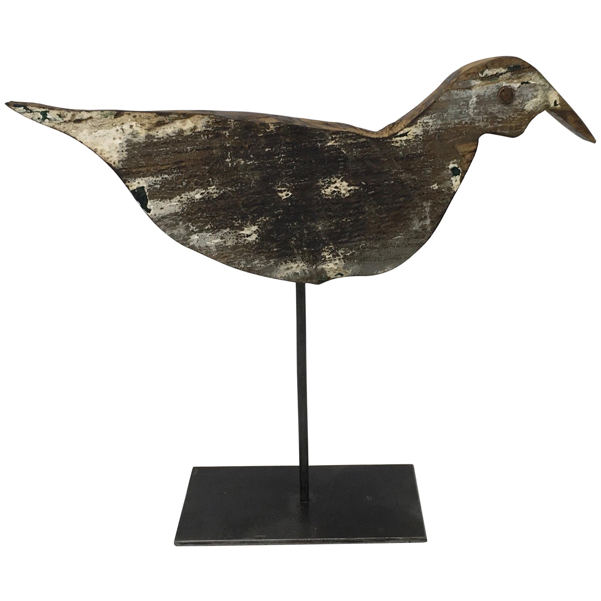 Antique French Handmade Bird Decoy