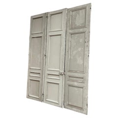 Antique French Haussmannian Triptych Doors, Anfang 20.