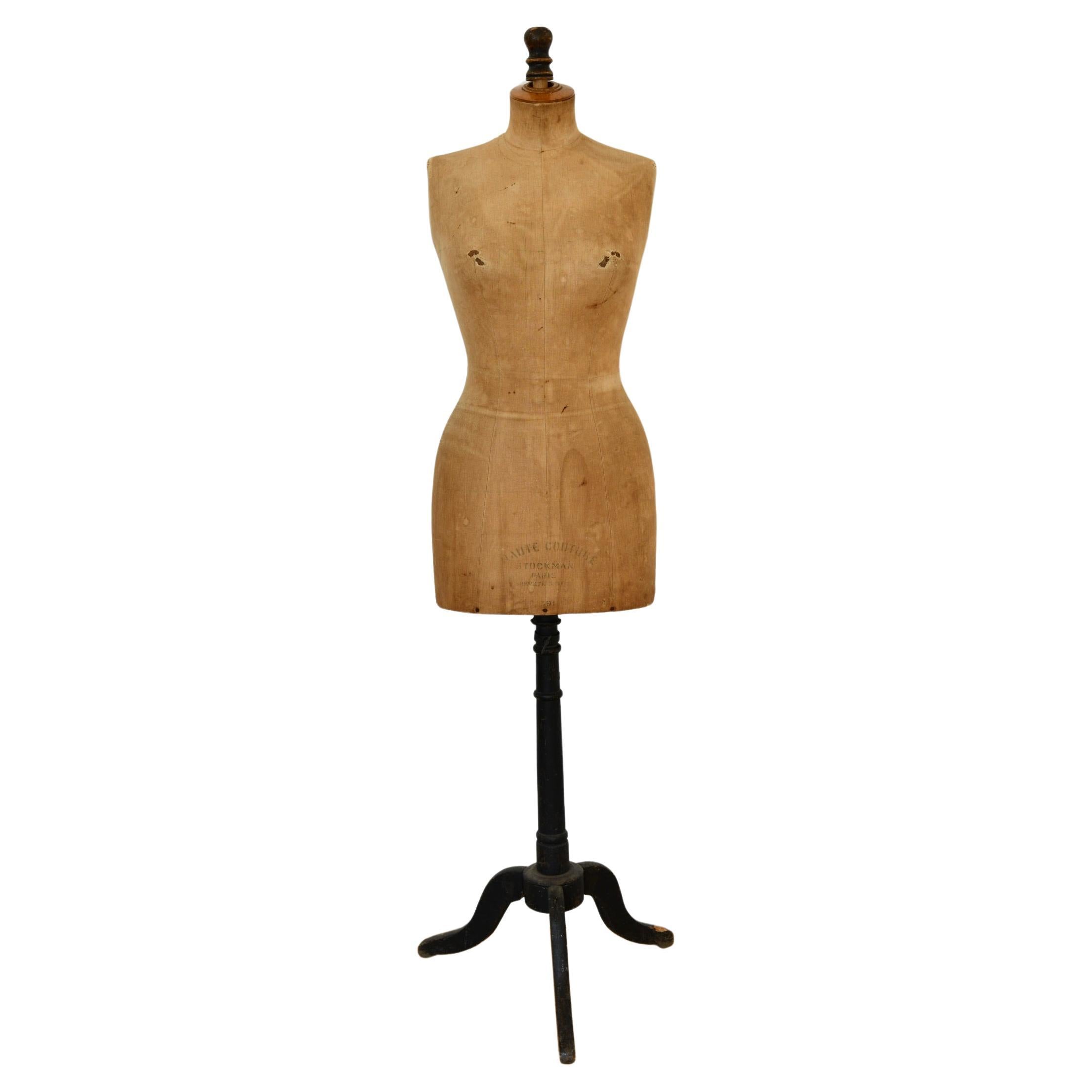Antique French "Haute Couture" Mannequin For Sale