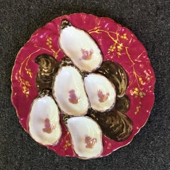 Antique French Haviland Limoges Turkey Pattern Plate, circa 1890