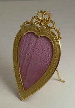 Antique French Heart Shaped Picture / Photograph Frame, circa 1900