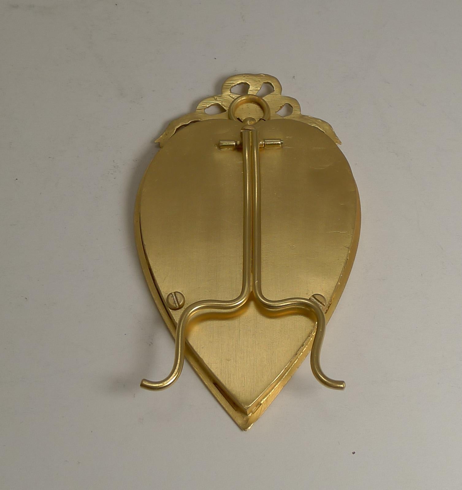 Gilt Antique French Heart Shaped Picture / Photograph Frame, circa 1900