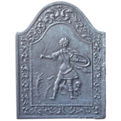 Antique French 'Hercules and the Lion' Fireback