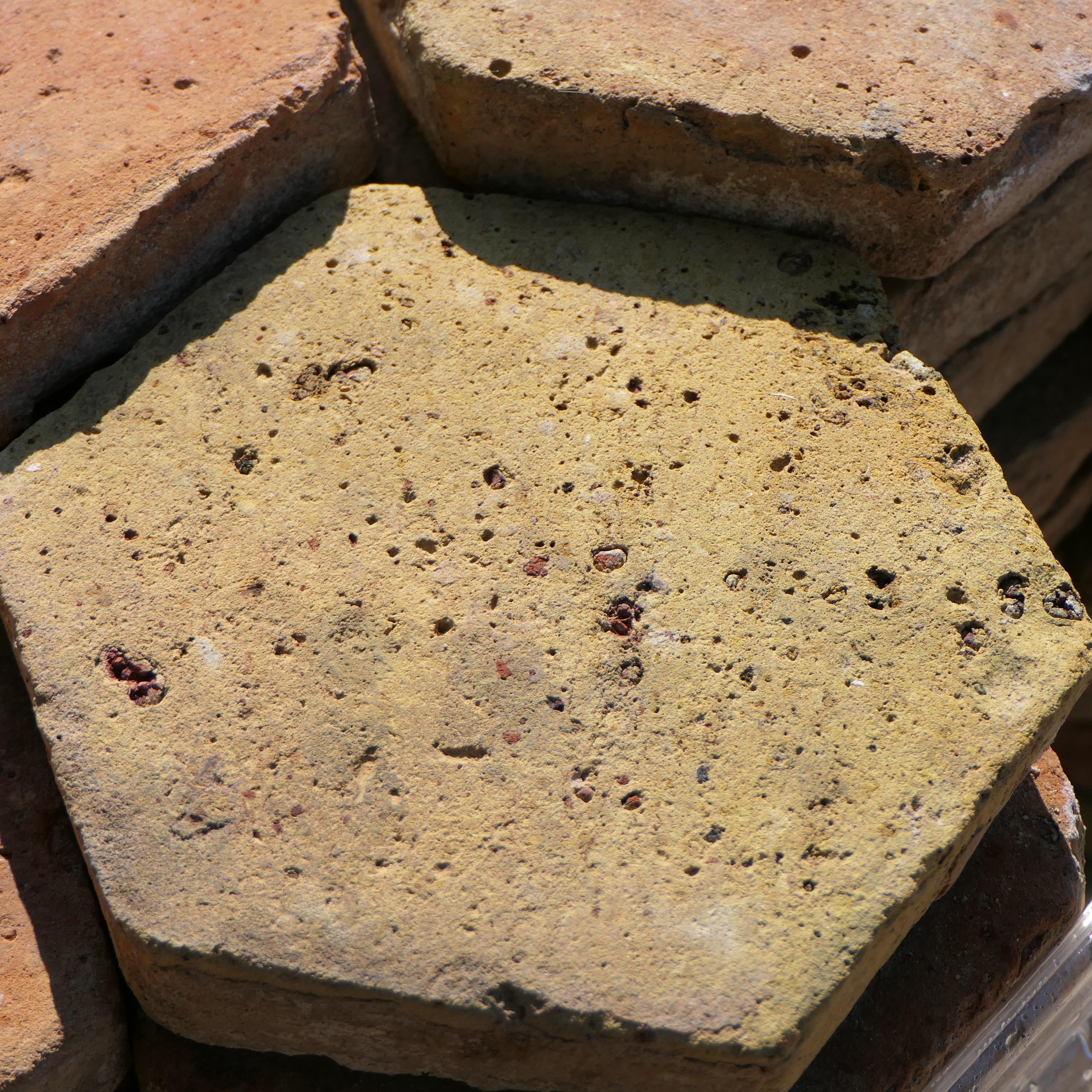 Antique French Hexagonal Terracotta Floor Tiles, Lot of 161 sq ft For Sale 2