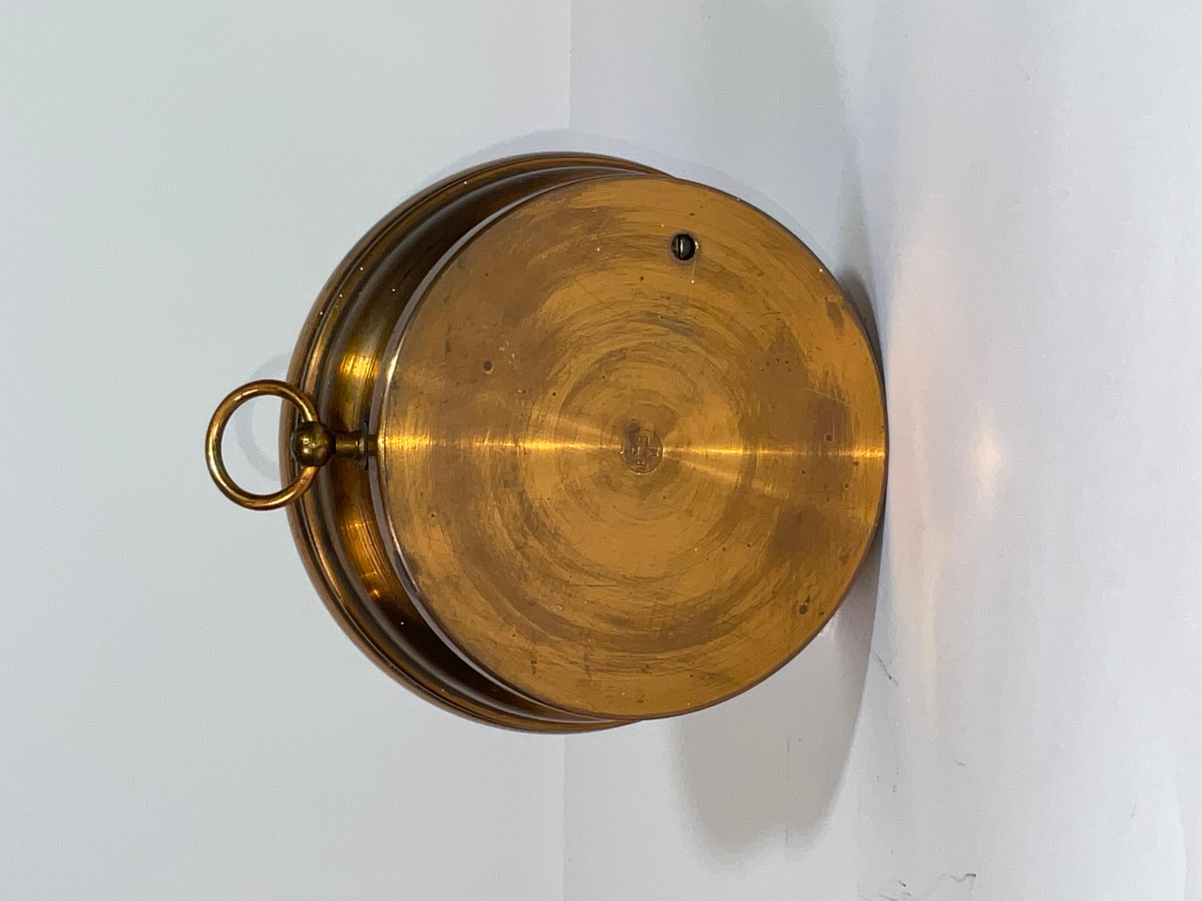 Antique French Holosteric Bibliothek Barometer (Messing) im Angebot