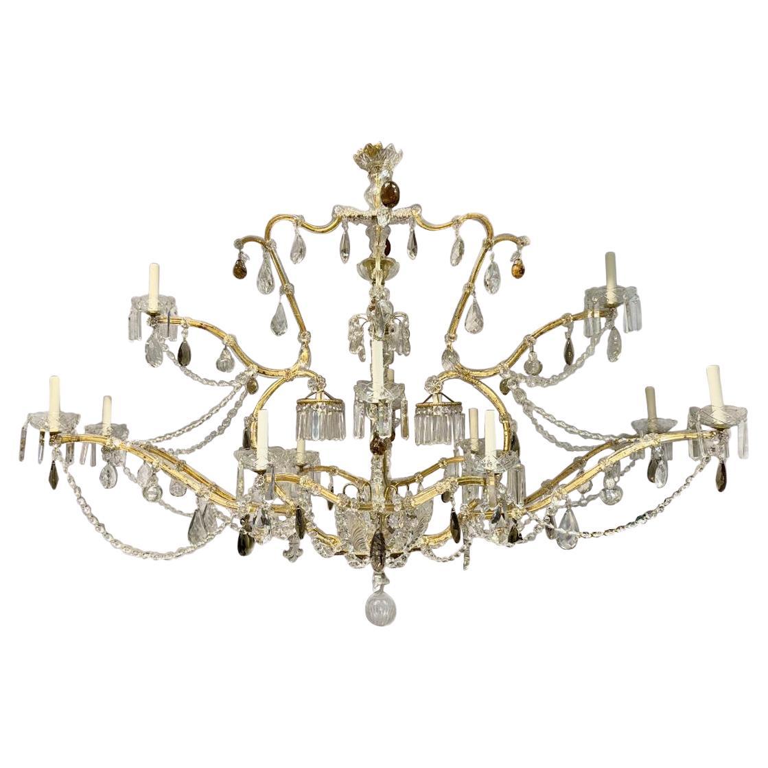 Antique French Horizontal Chandelier