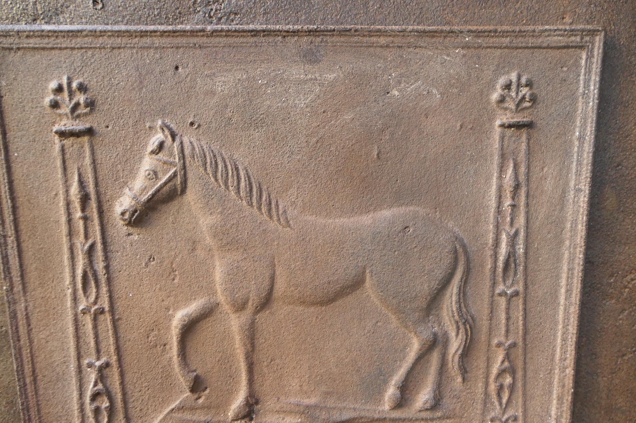 Antiker französischer „Horse“-Kaminschirm/Rückenplash aus dem 19. Jahrhundert im Angebot 2