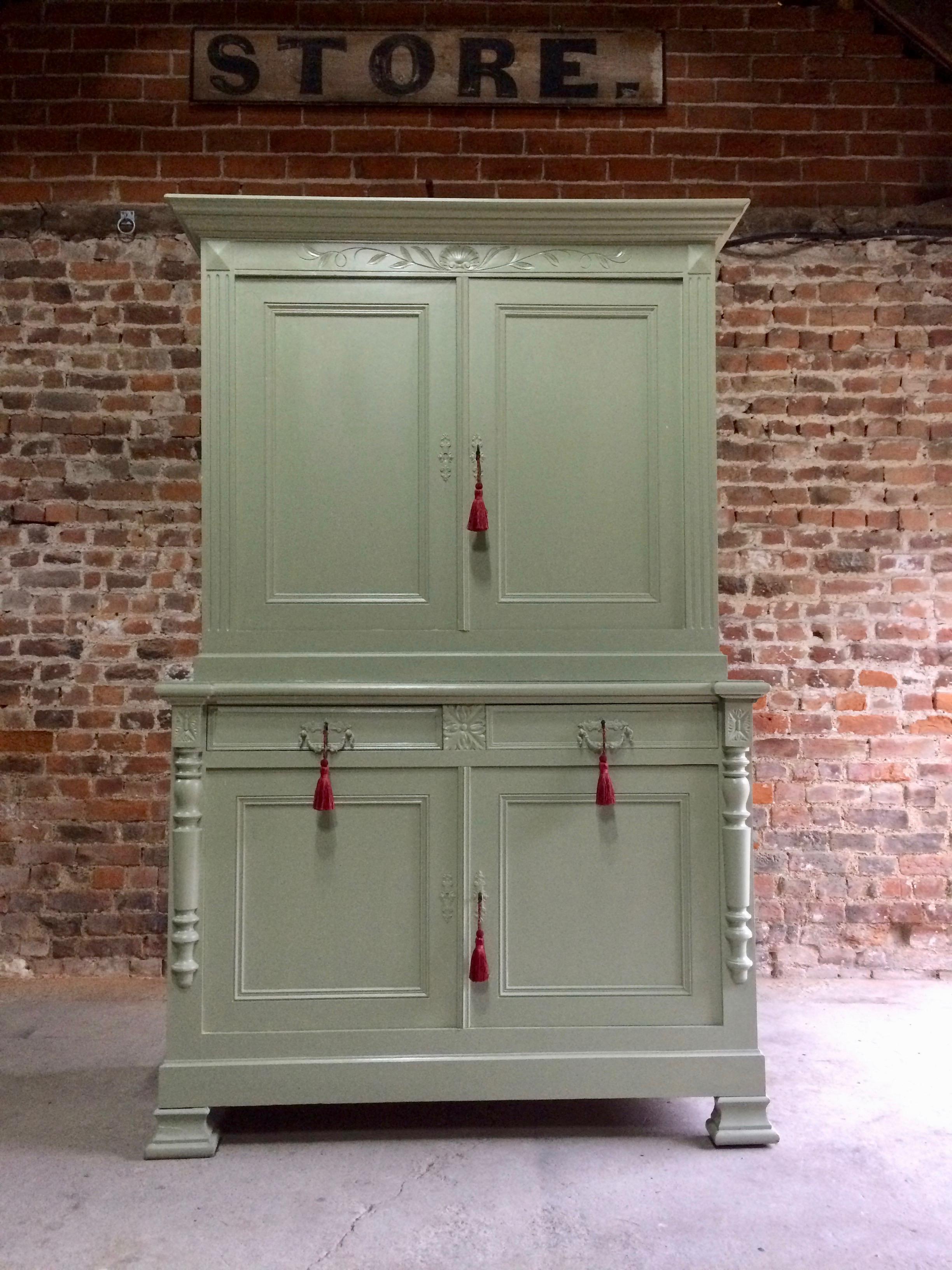 Antique French Housekeepers Cupboard Buffet Linen Press Victorian 19th Century 4