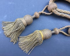 Antique French Huge Museal Metallic Gold Bullion Baroque Tassel