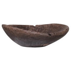 Antique French Huge Wooden Bowl