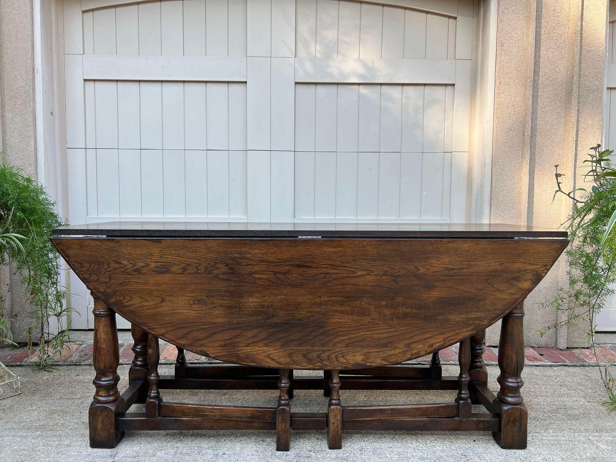 Antike Französisch Hunt Wake Esstisch Eiche Drop Leaf Gate Leg Konsole Sofa c1900.

Direkt aus Frankreich und eines der begehrtesten Tischdesigns unserer Kunden, ein großer Tisch mit Klappe und Torbein, der 