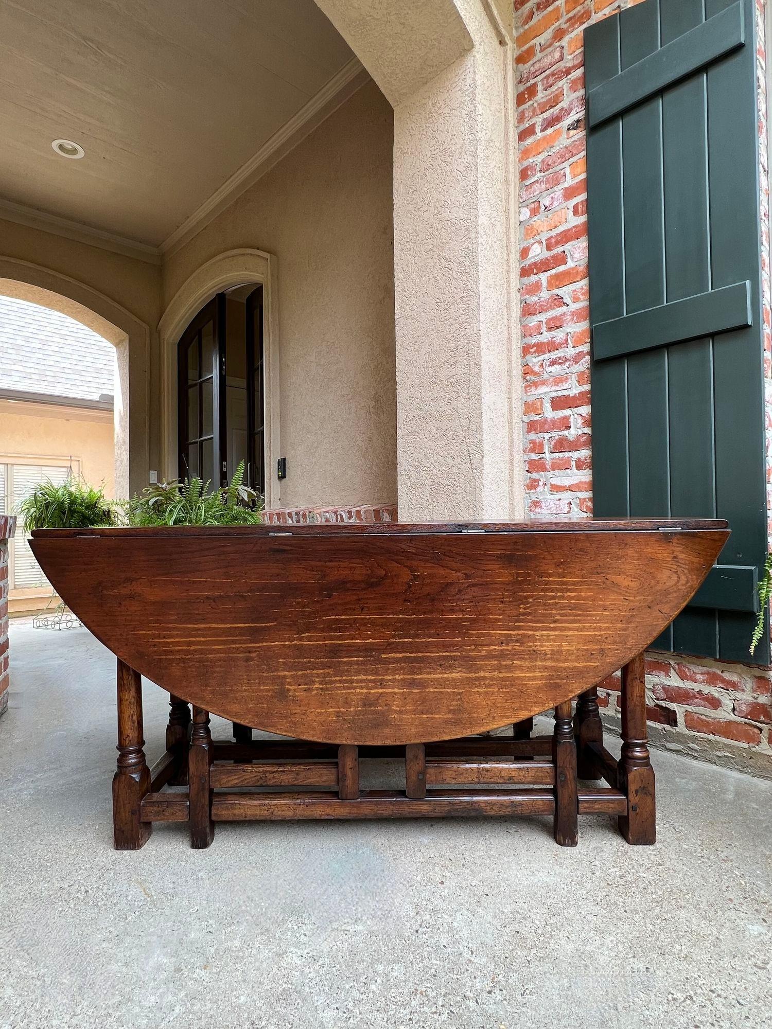Antique French Hunt Wake Dining Table Oak Drop Leaf Gate Leg LARGE Sofa Table.

Direct from France, and one of our customer’s most sought-after table designs, a large, drop leaf, gate leg “wake” or “hunt” table.
The design of these tables makes them