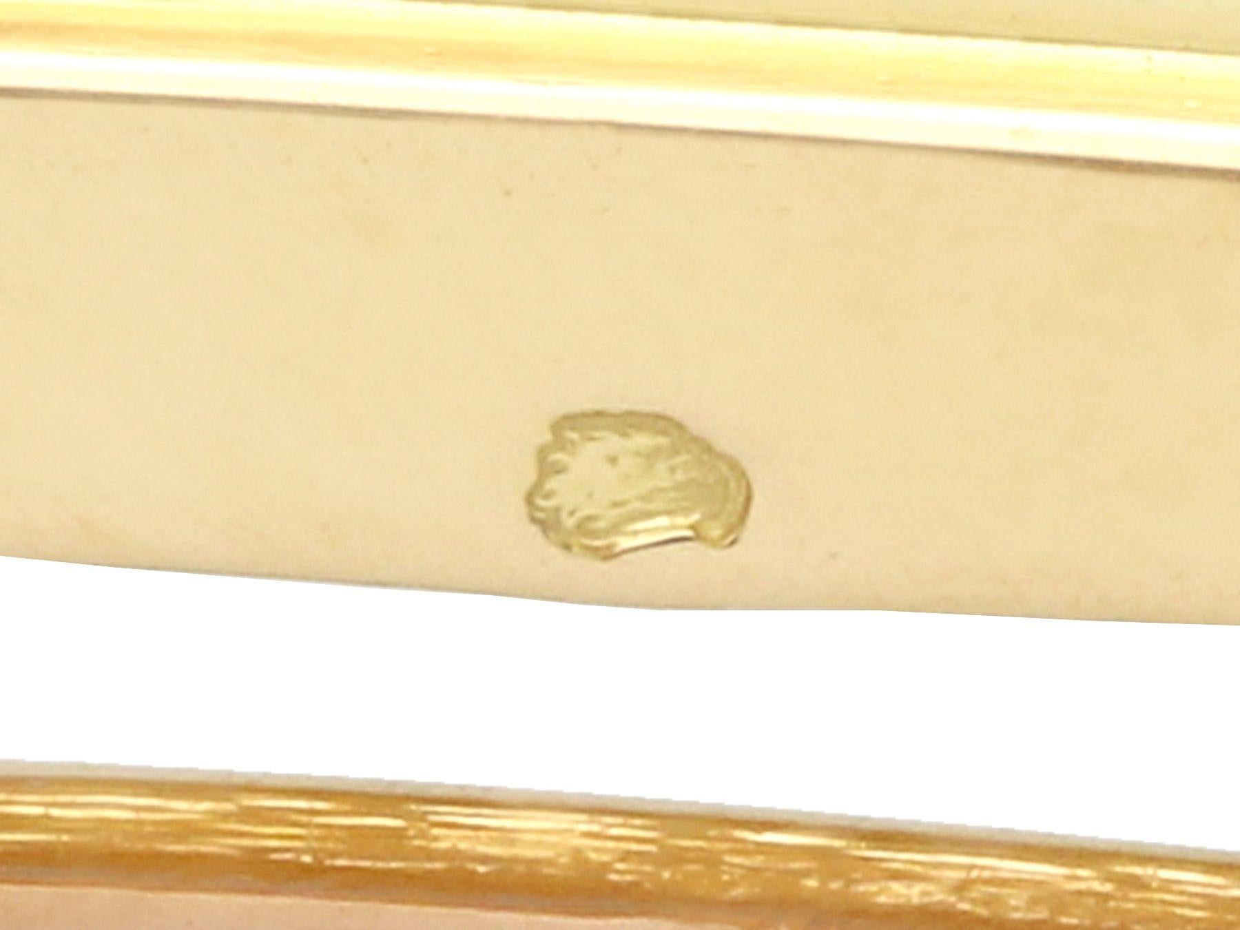 Antike französische Import-Brosche, 2,06 Karat Diamant und Gelbgold, um 1920 im Angebot 2