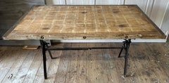 Antique French Industrial Dining Table or Desk