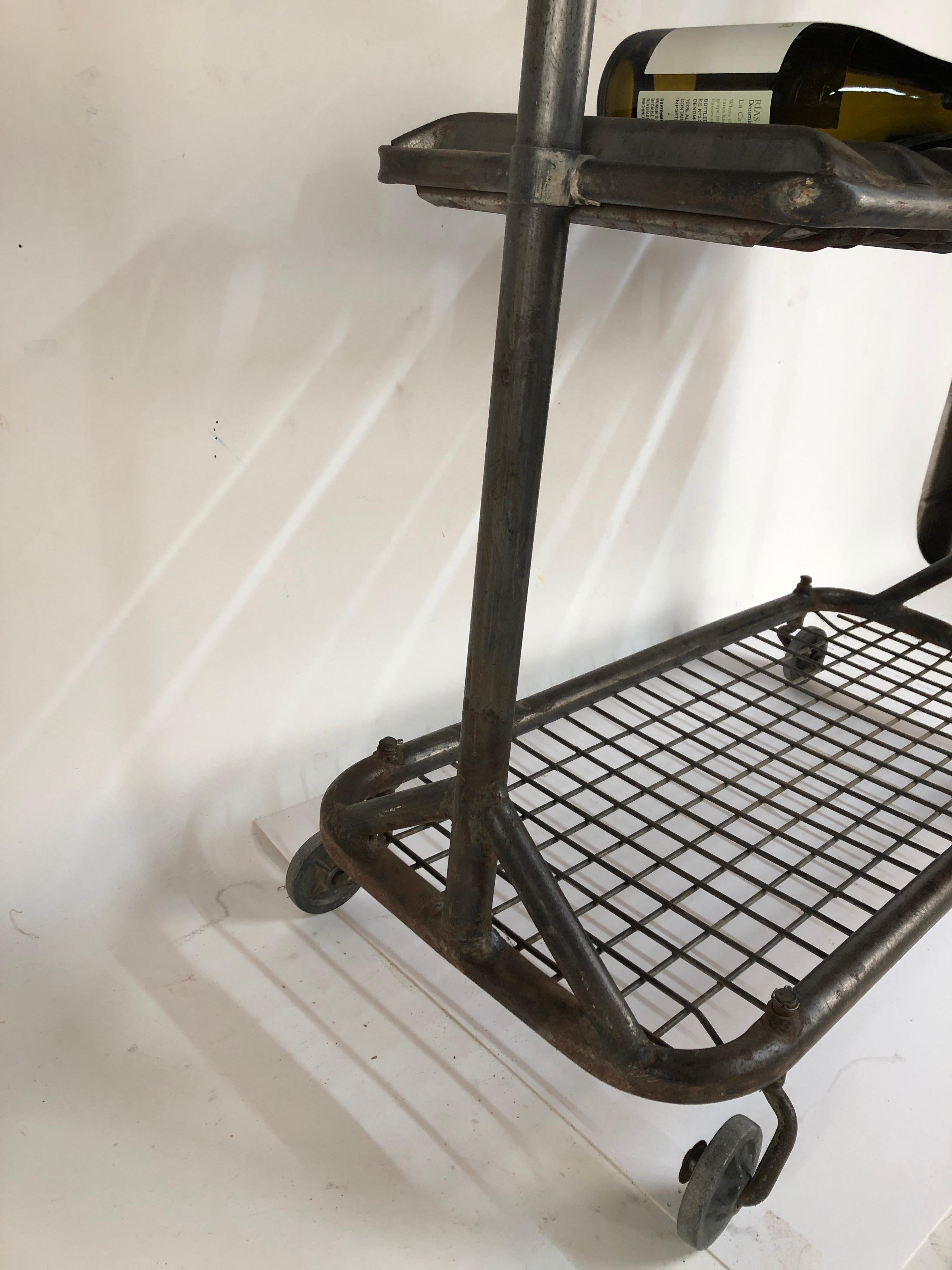 Mid-20th Century Antique French Industrial Drying Rack, circa 1930, Great for Wine or Display