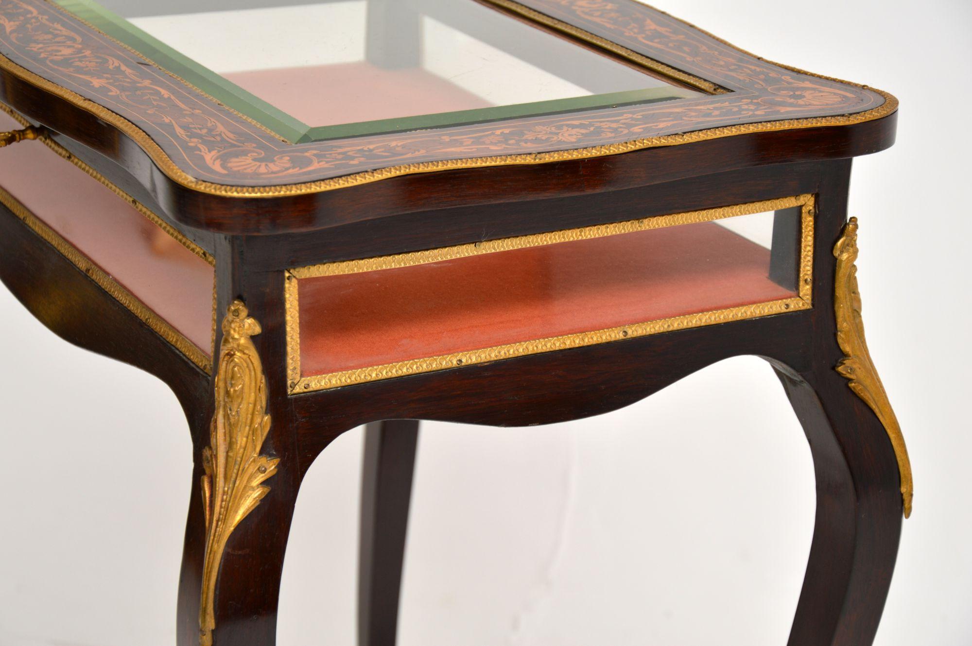 Antique French Inlaid Bijouterie Display Table 3