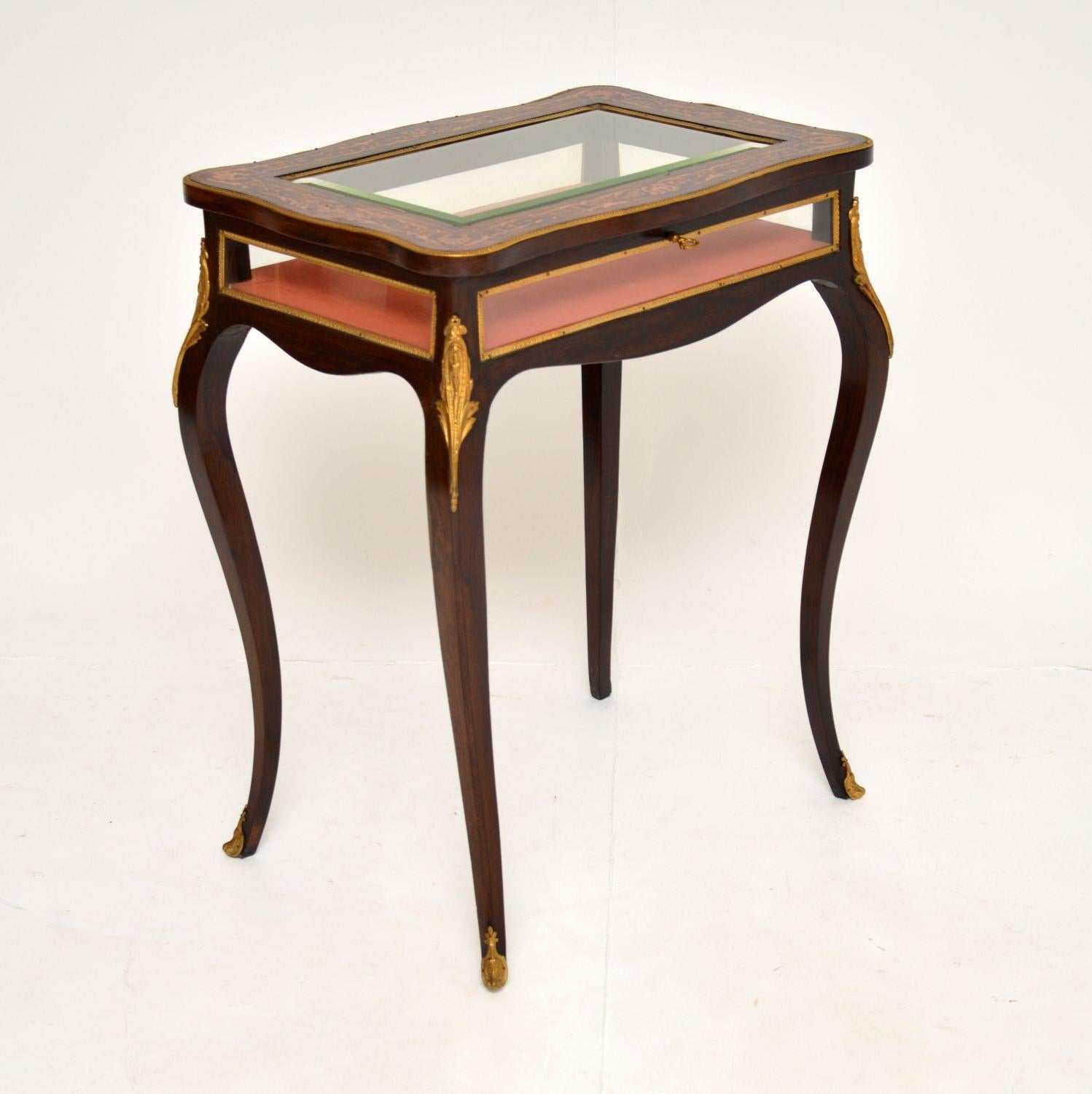 Antique French Inlaid Bijouterie Display Table 4