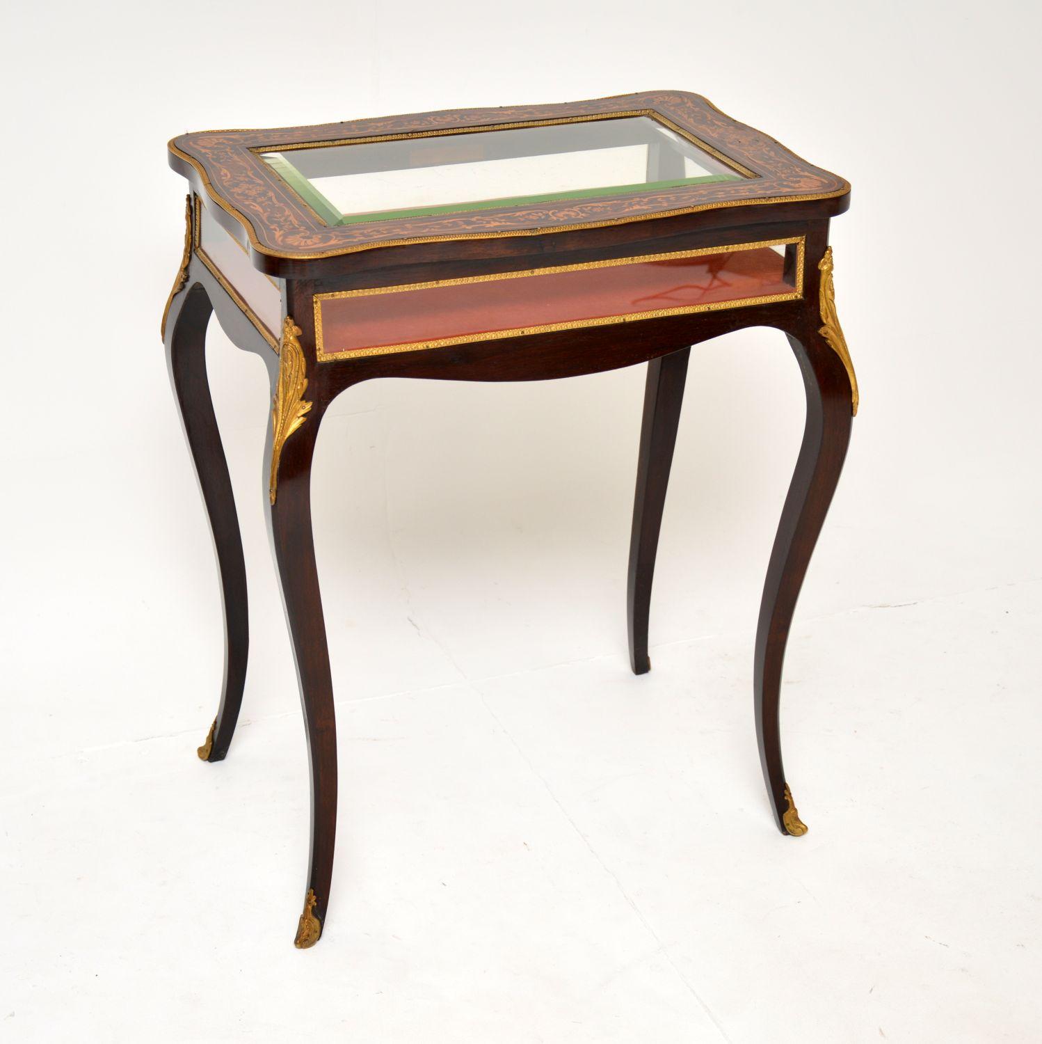 Antique French Inlaid Bijouterie Display Table 7