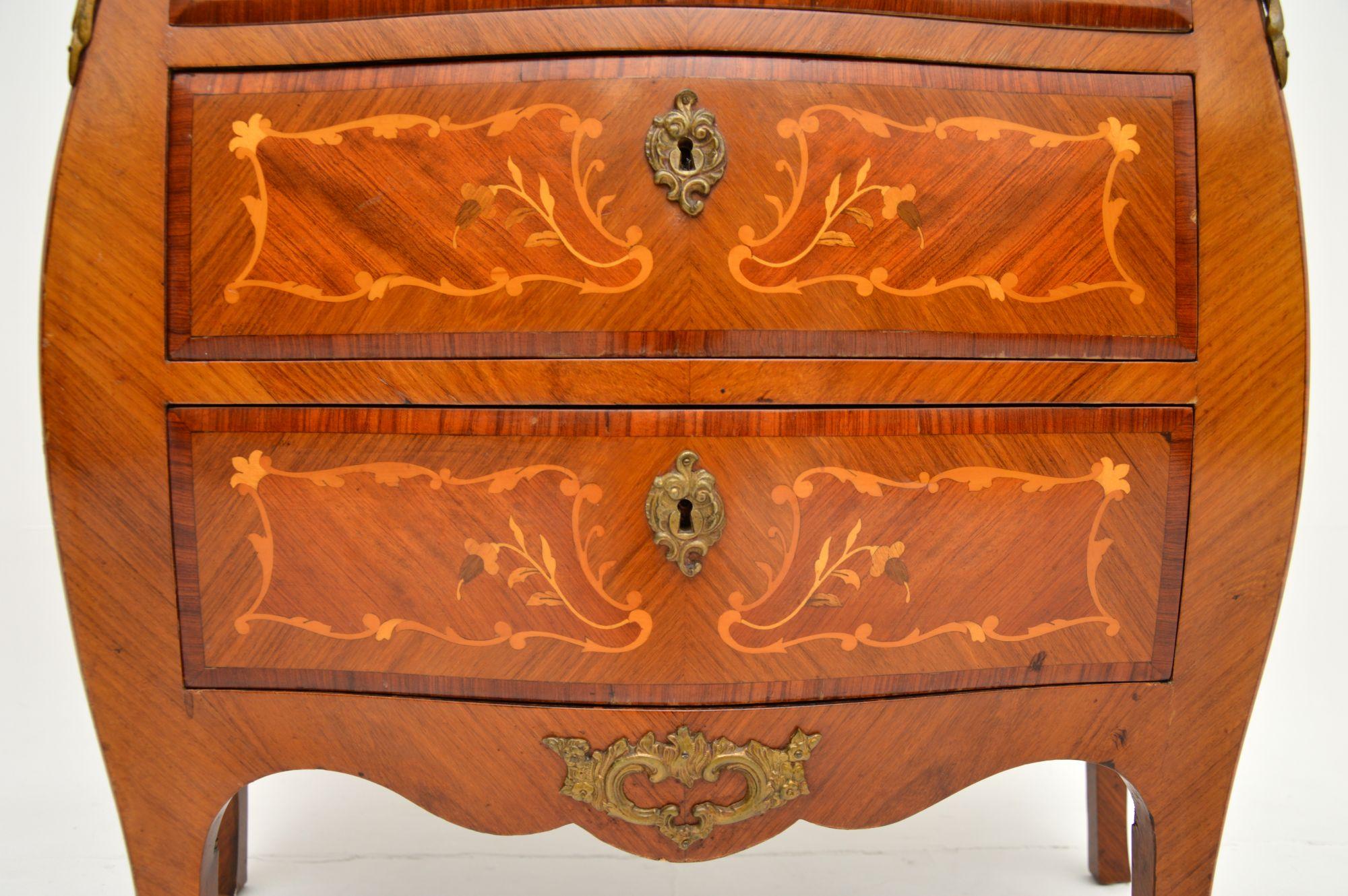 Antique French Louis XV Style Bombe Chest For Sale 5