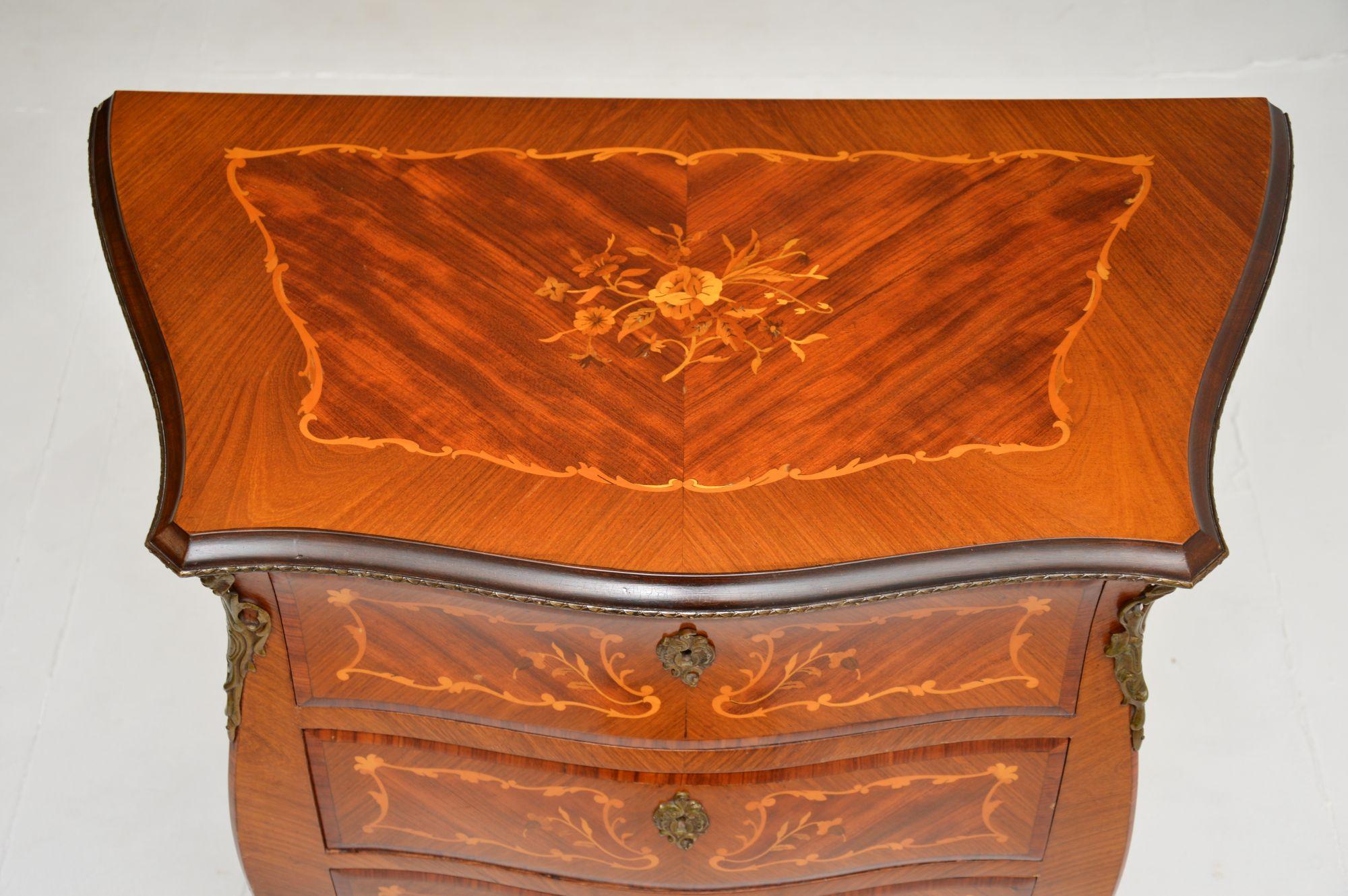 Antique French Louis XV Style Bombe Chest For Sale 1