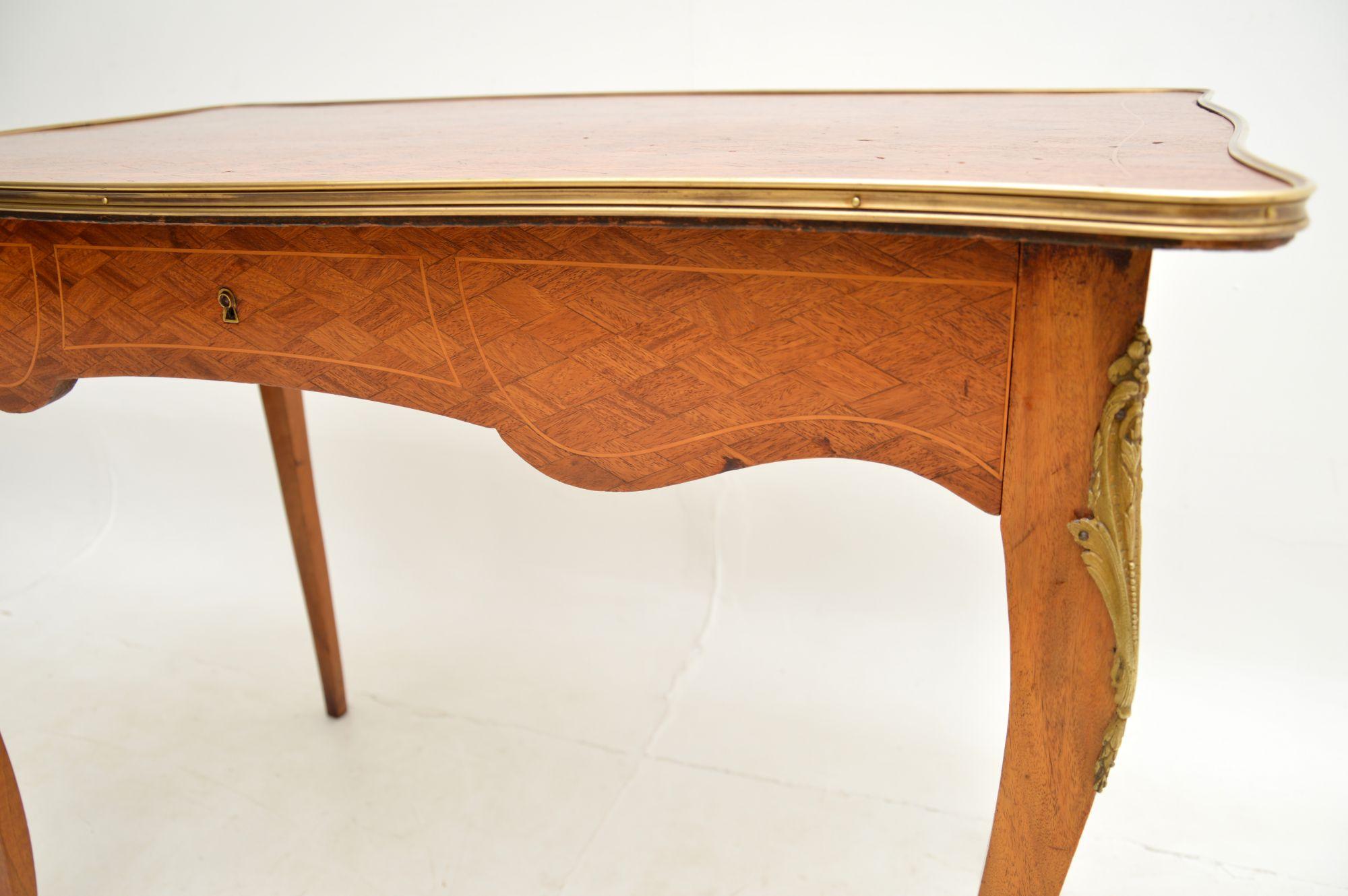Antique French Inlaid Bureau Plat Desk 3