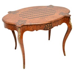 Antique French Inlaid Bureau Plat Desk