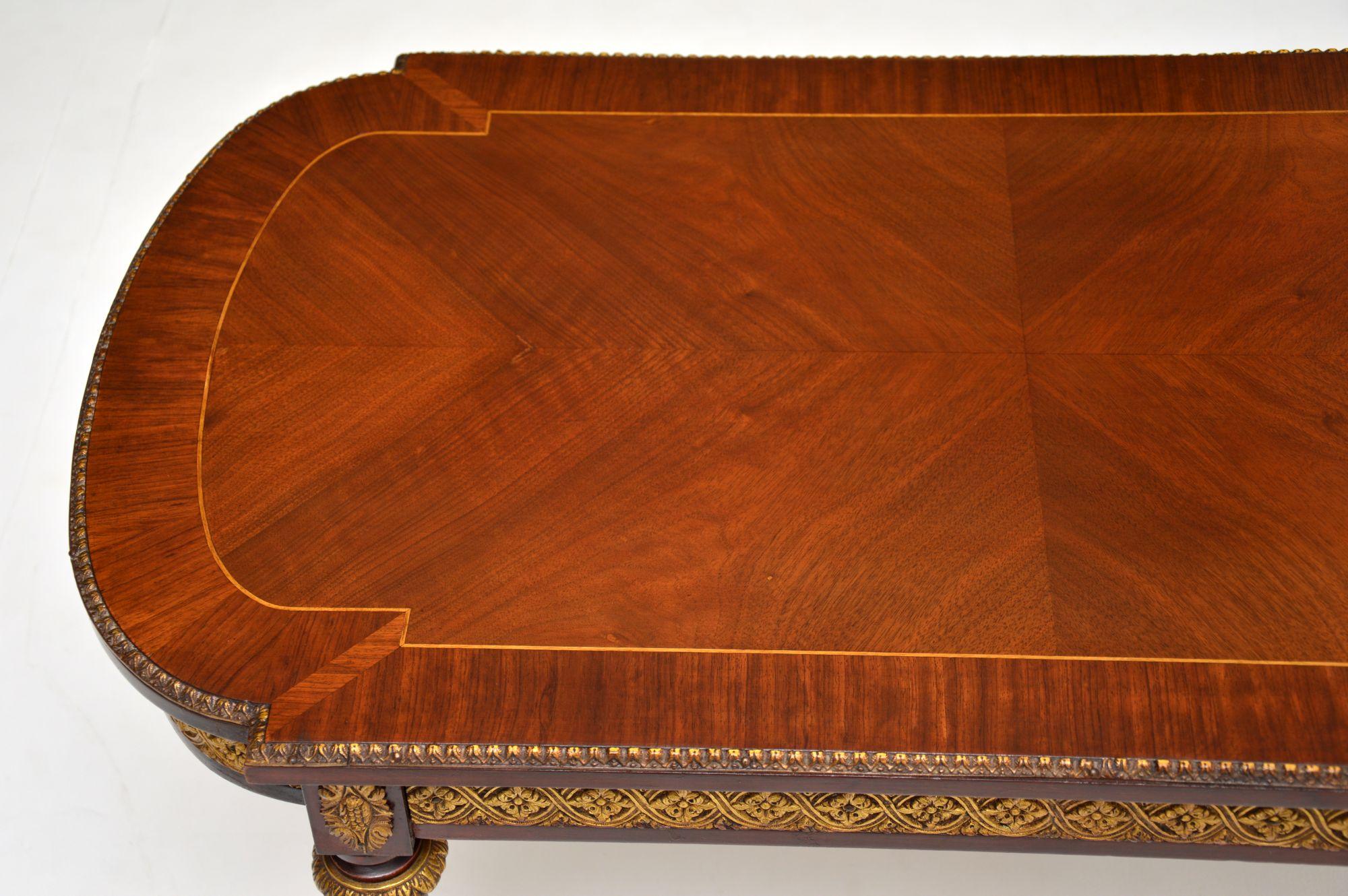 Antique French Inlaid King Wood Coffee Table In Good Condition In London, GB