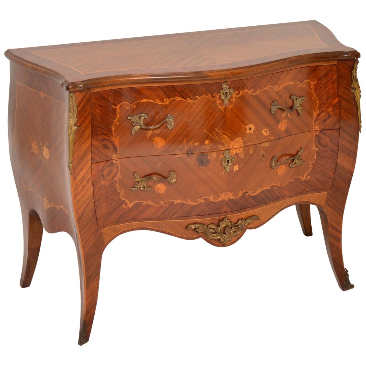Antique French Inlaid Marquetry Bombe Chest at 1stDibs antique french