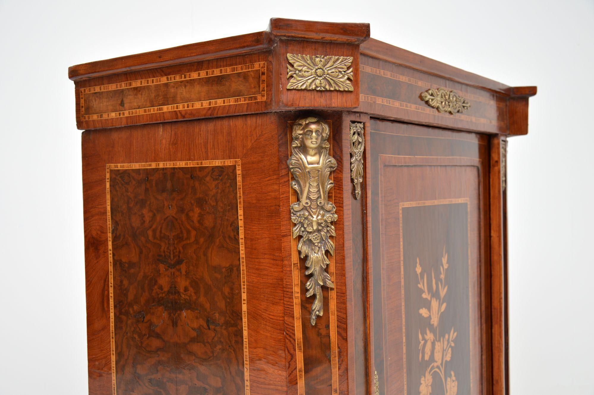 Antique French Inlaid Marquetry Cabinet For Sale 2
