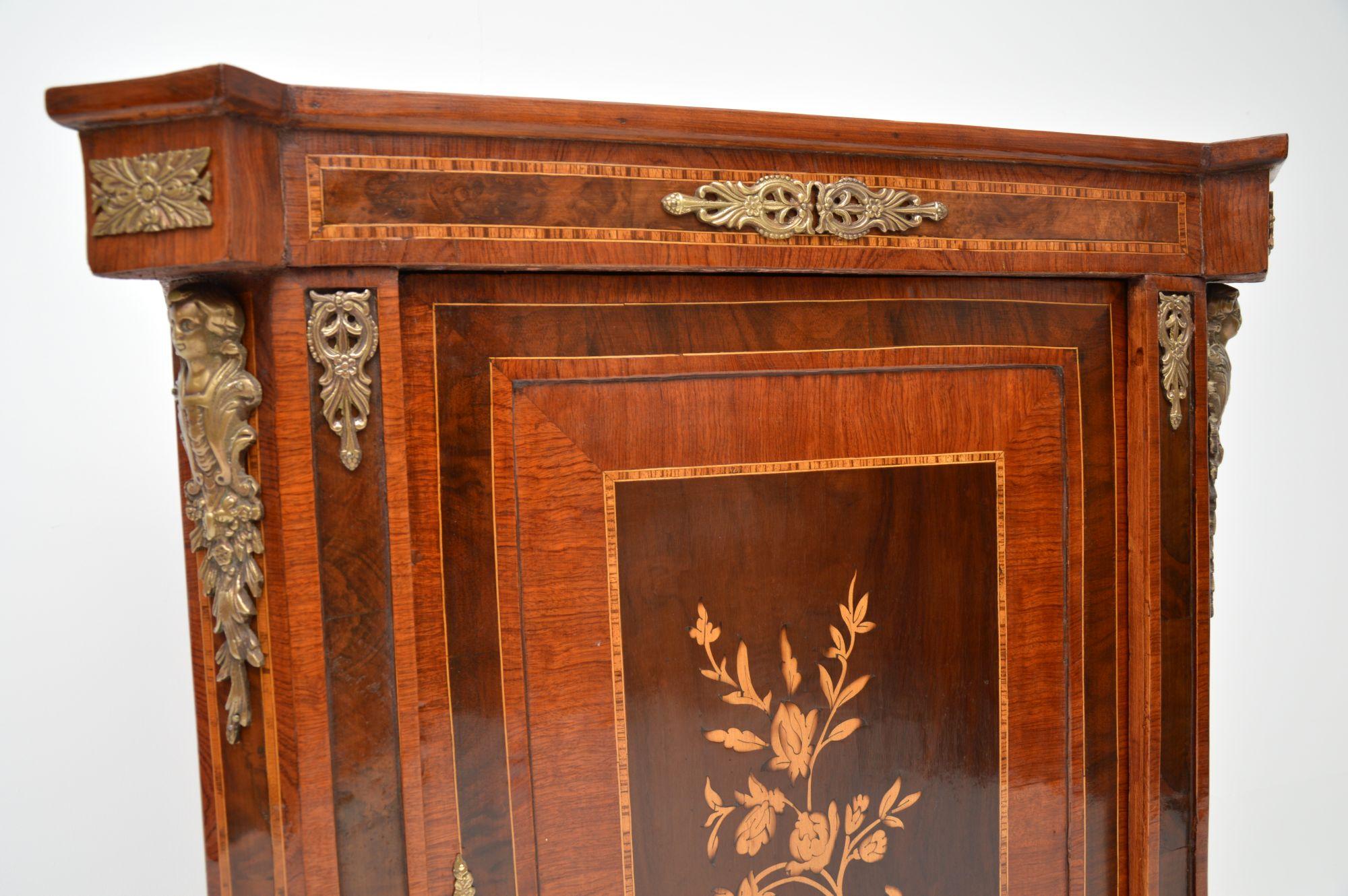 Antique French Inlaid Marquetry Cabinet For Sale 1