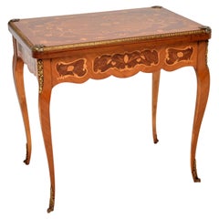 Antique French Inlaid Marquetry Card Table