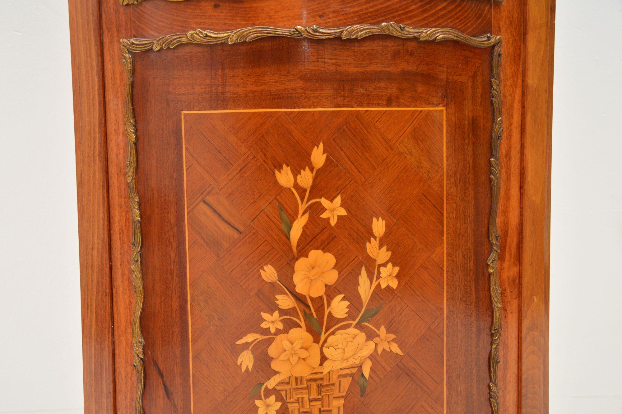 Antique French Inlaid Marquetry Corner Cabinet 1