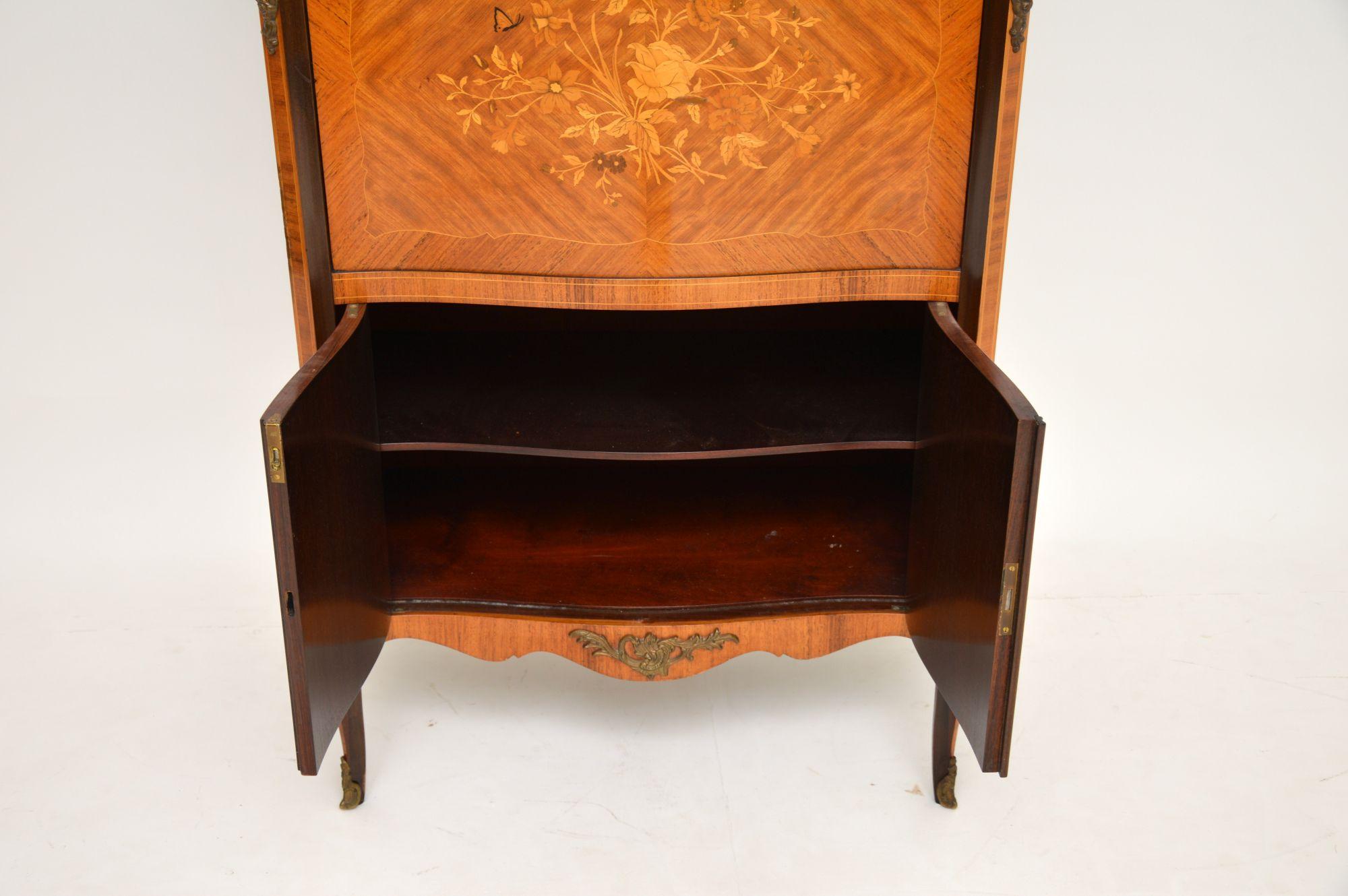 20th Century Antique French Inlaid Marquetry Drinks Cabinet