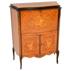 Vintage French Inlaid Marquetry Drinks Cabinet