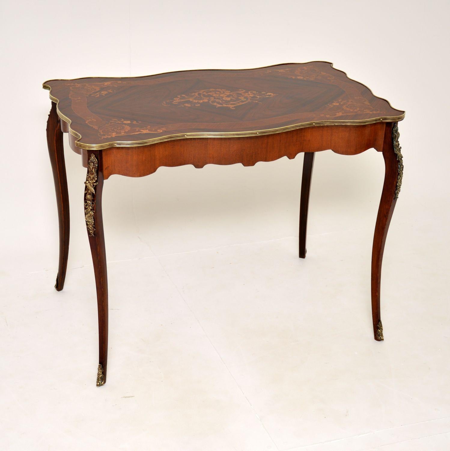 Antique French Inlaid Marquetry Writing Table / Desk 4