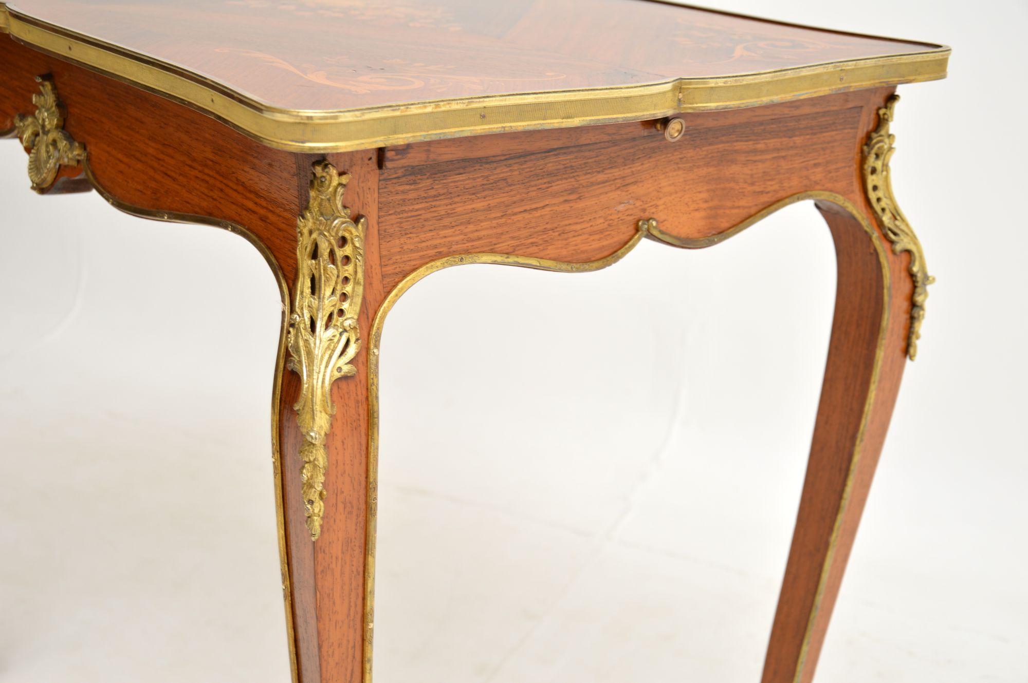 Antique French Inlaid Writing Table / Desk 5