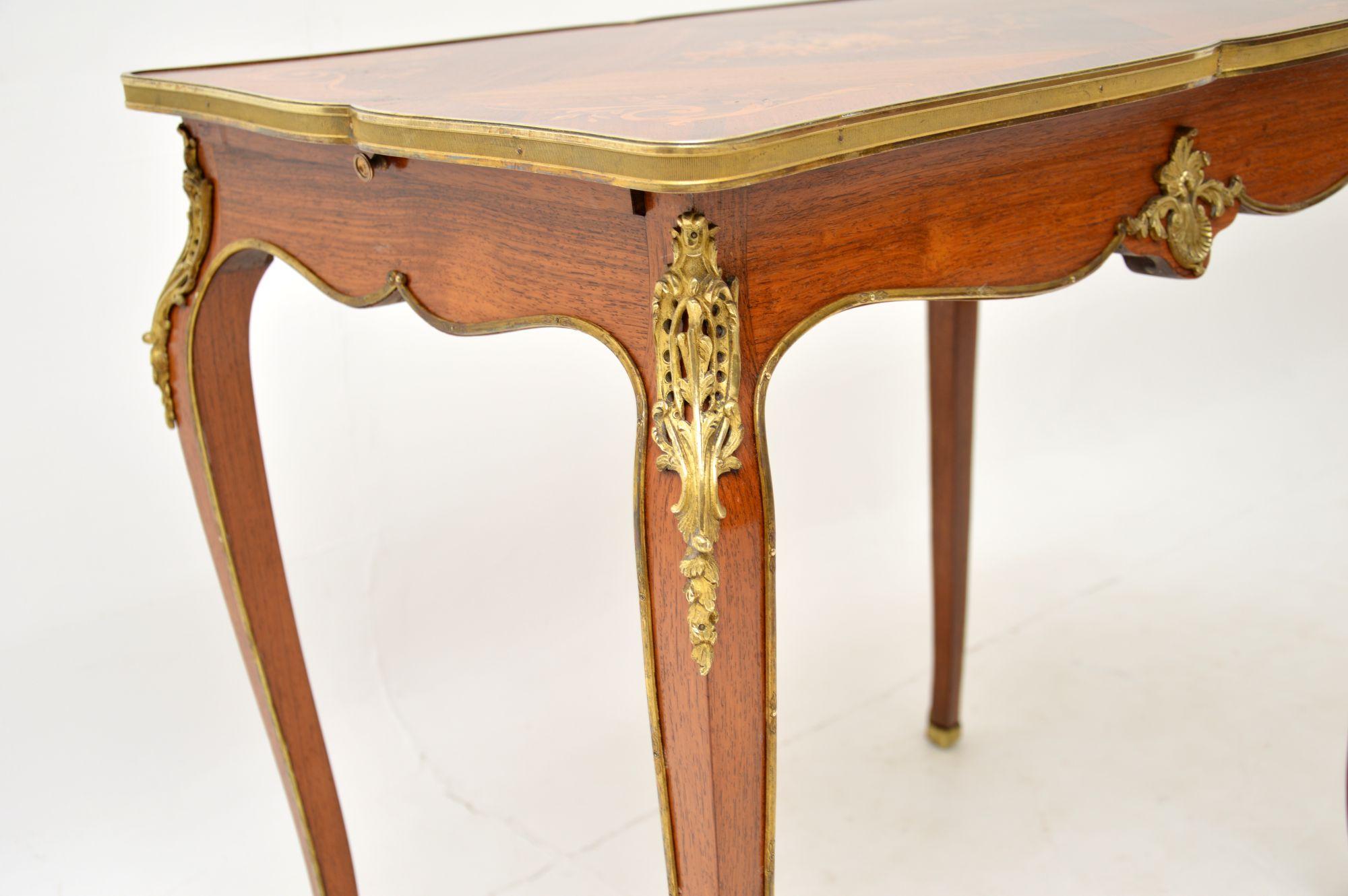 Antique French Inlaid Writing Table / Desk 4